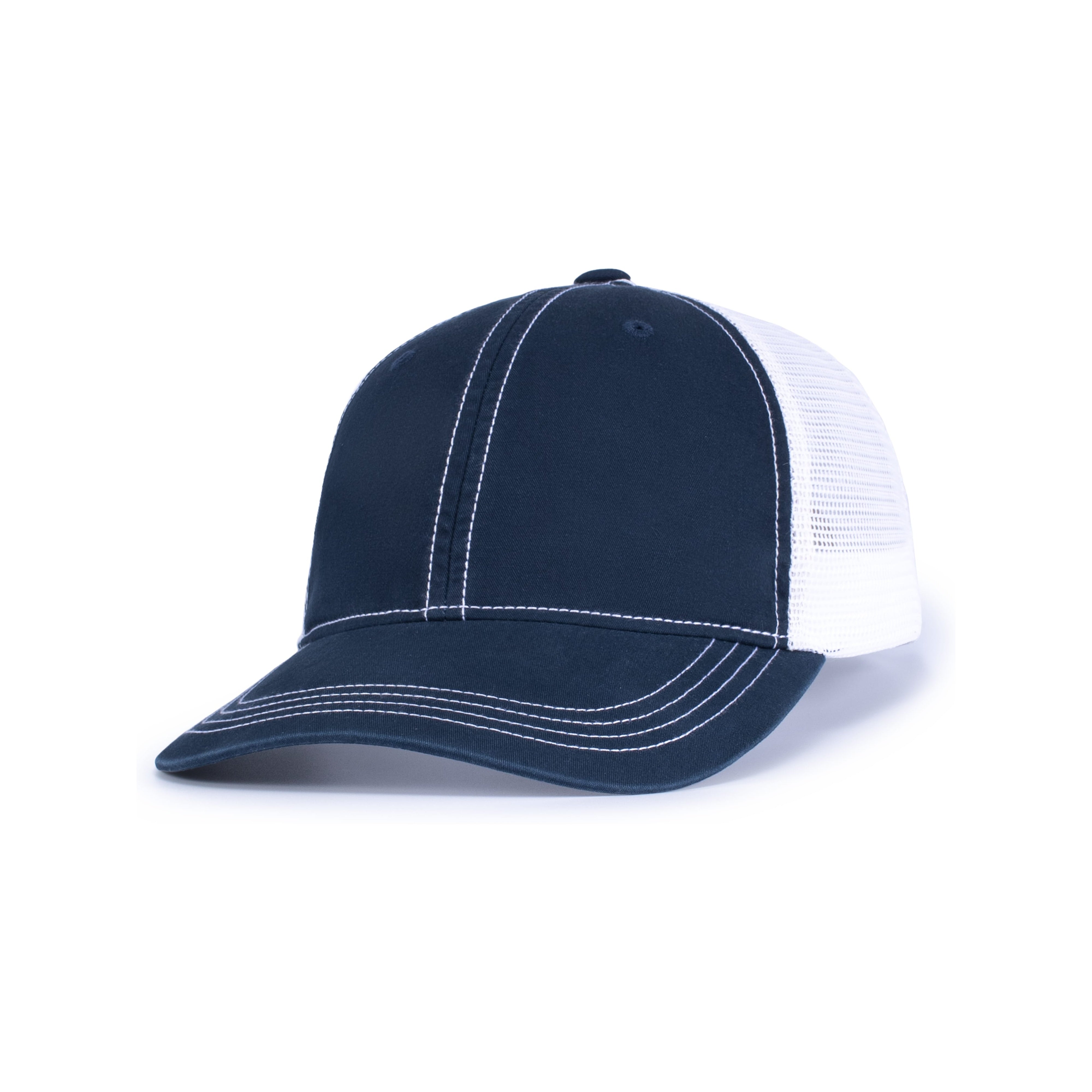 Vintage Trucker Snapback Cap - OS - NAVY/WHITE/NAVY