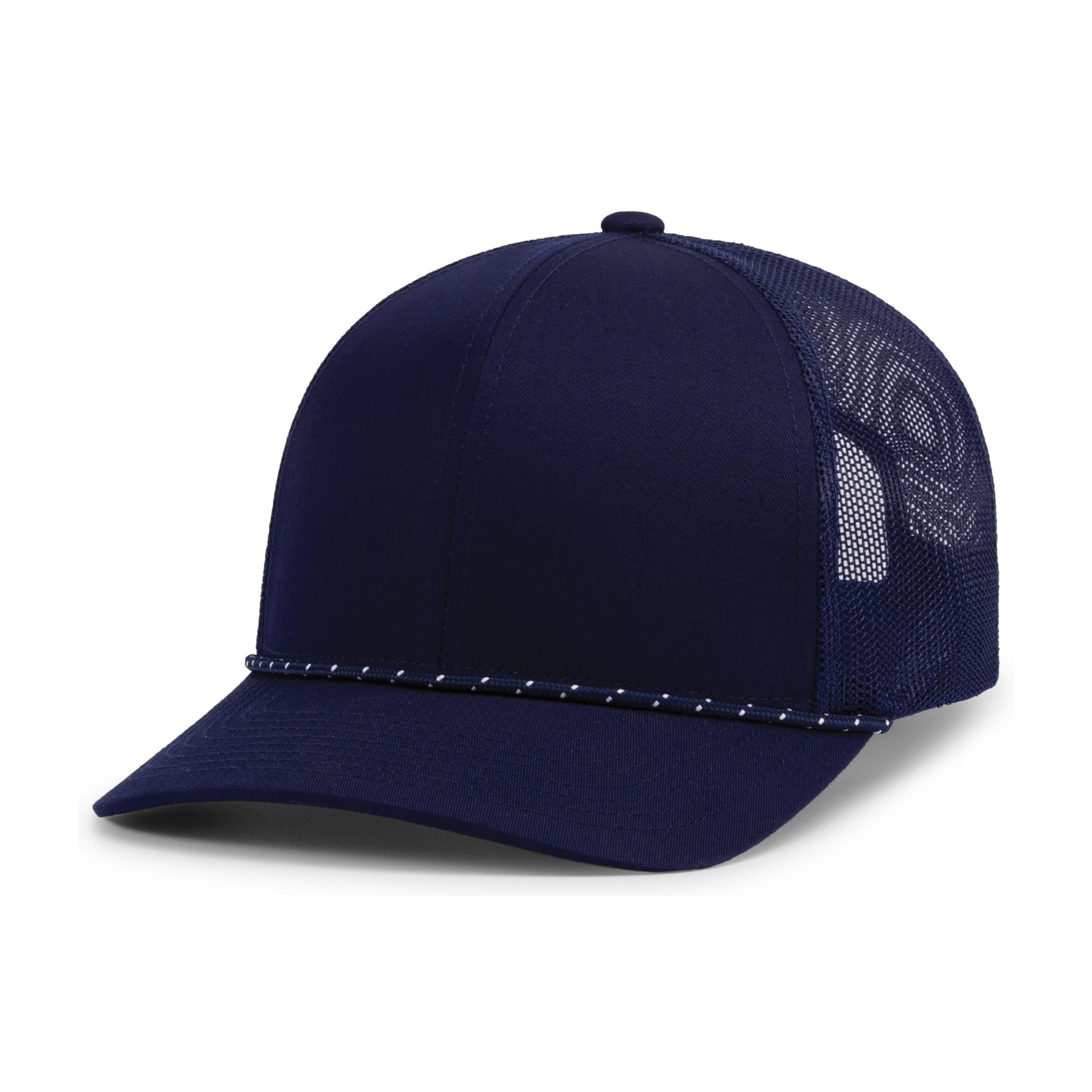 Trucker Snapback Braid Cap - OS - TRUE NAVY