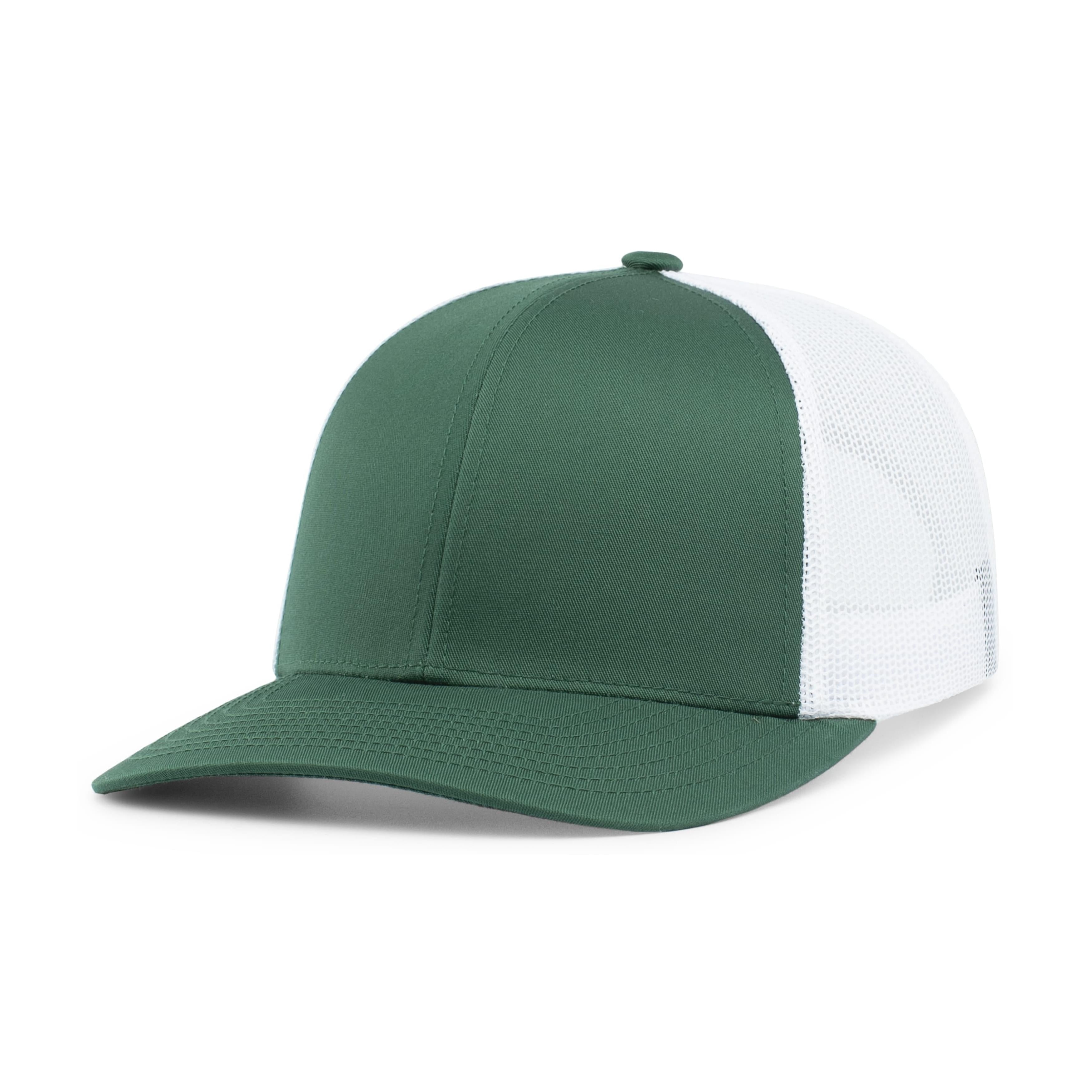 Trucker Snapback Cap - OS - DARK GREEN/WHITE/DARK GREEN