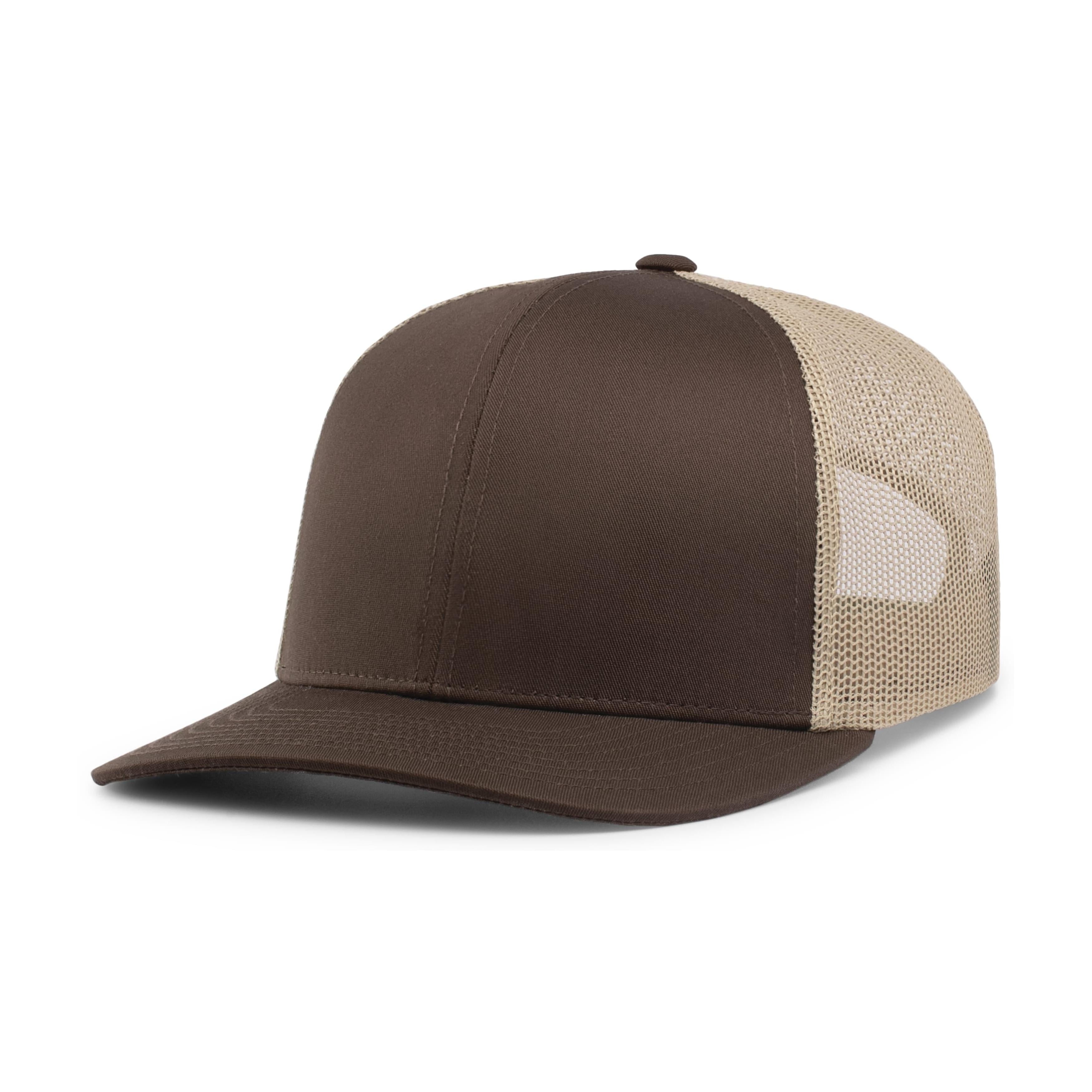 Trucker Snapback Cap - OS - BROWN/KHAKI/BROWN