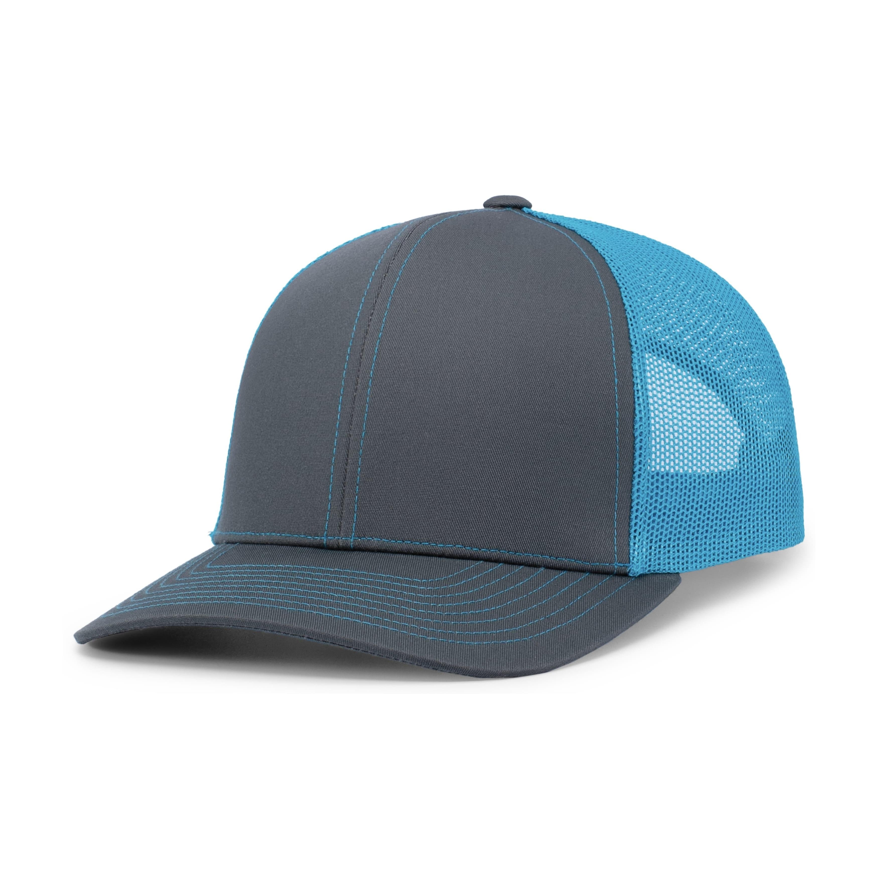 Trucker Snapback Cap - OS - GRAPHITE/NEON BLUE/GRAPHITE