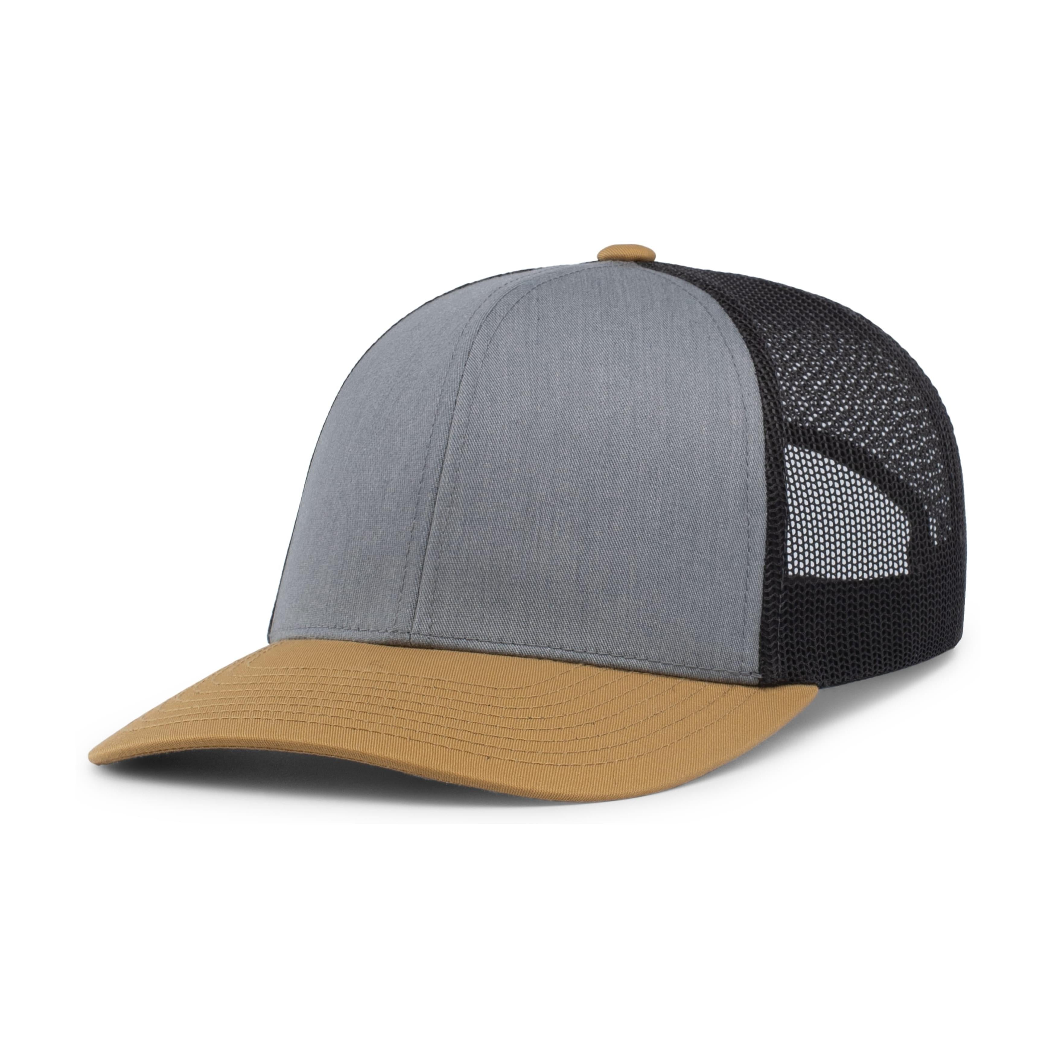 Trucker Snapback Cap - OS - HEATHER GREY/LT CHARCOAL/AMBER GOLD