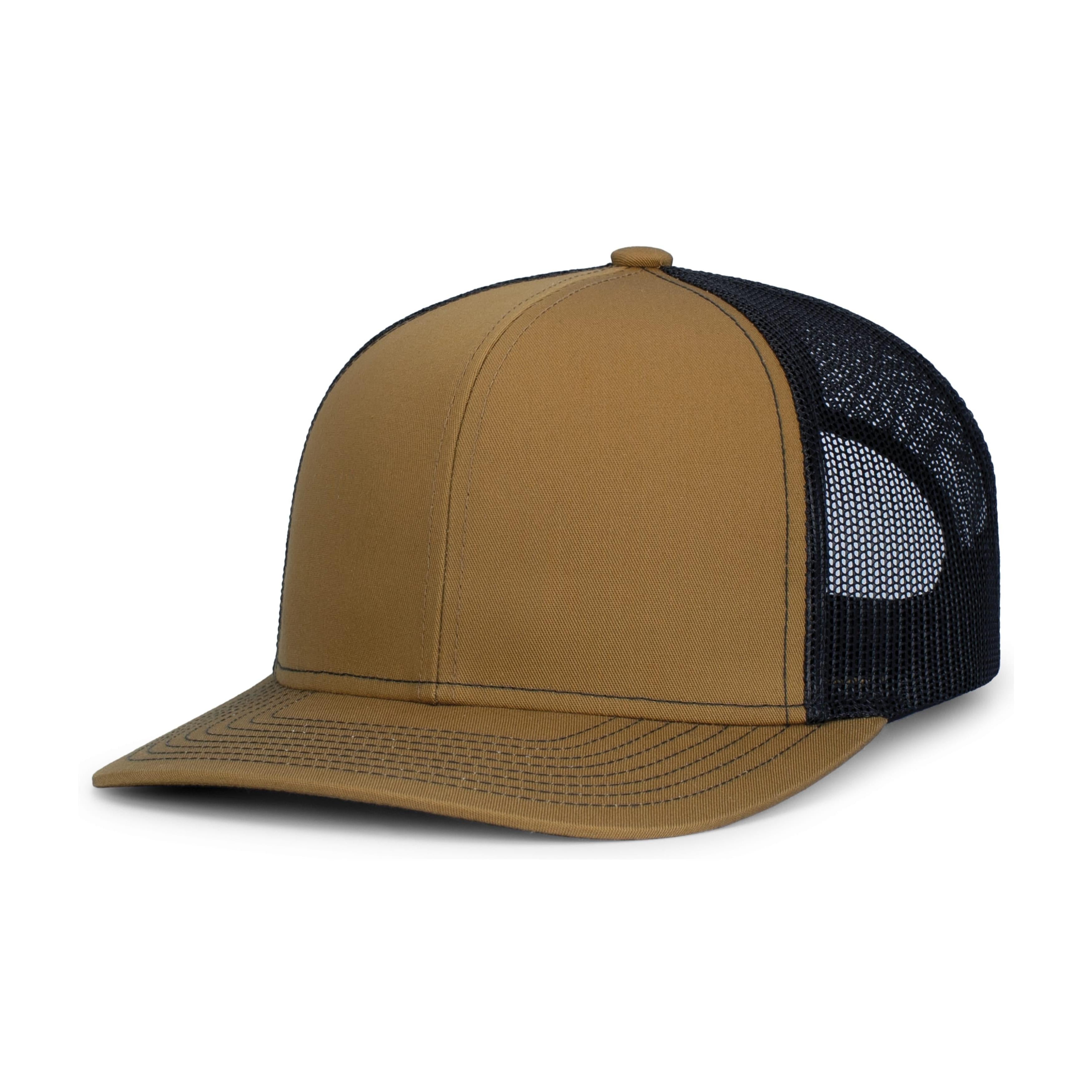 Contrast Stitch Trucker Snapback - OS - BUCK/LT CHARCOAL/BUCK