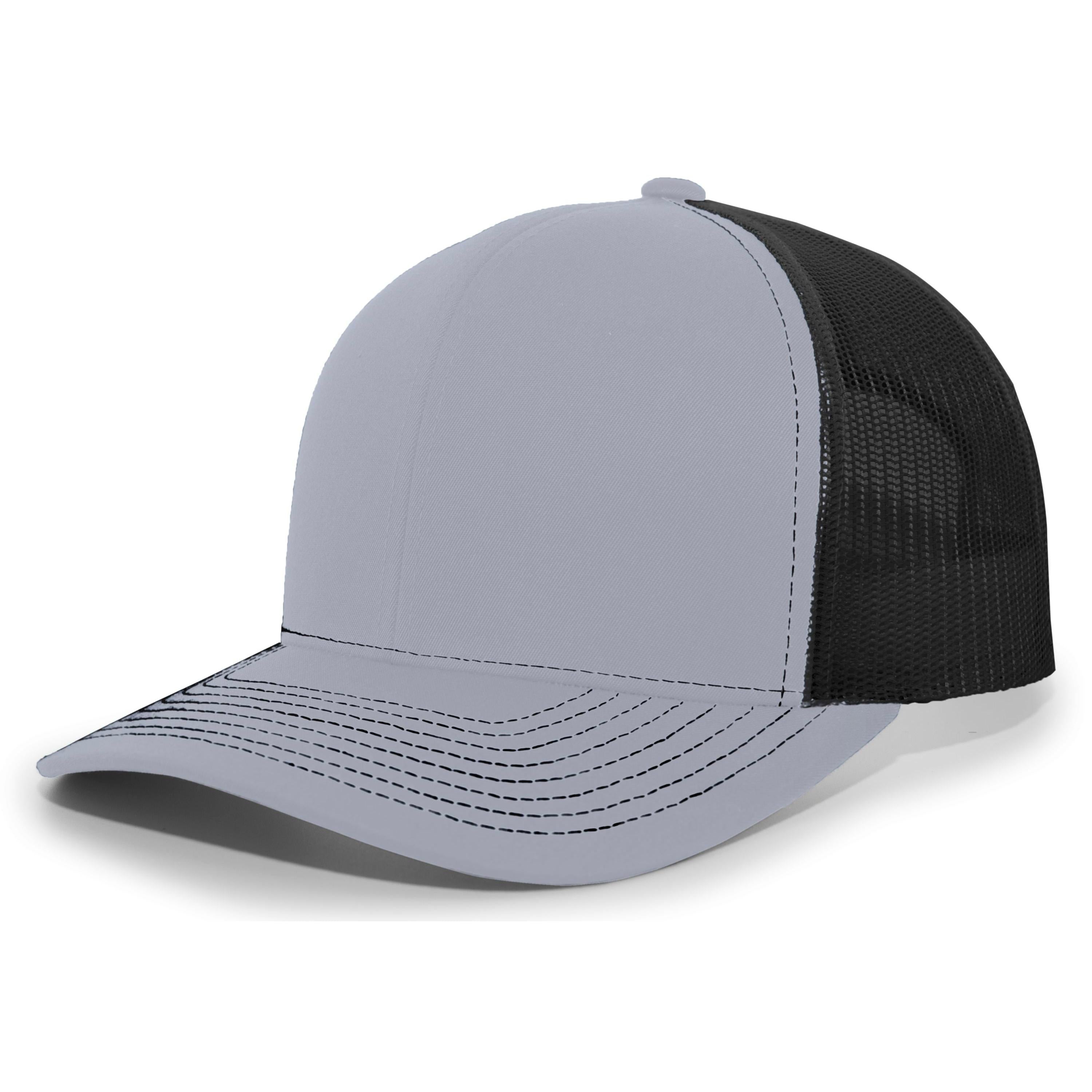 Contrast Stitch Trucker Snapback - OS - HEATHER GREY/BLACK/HEATHER GREY