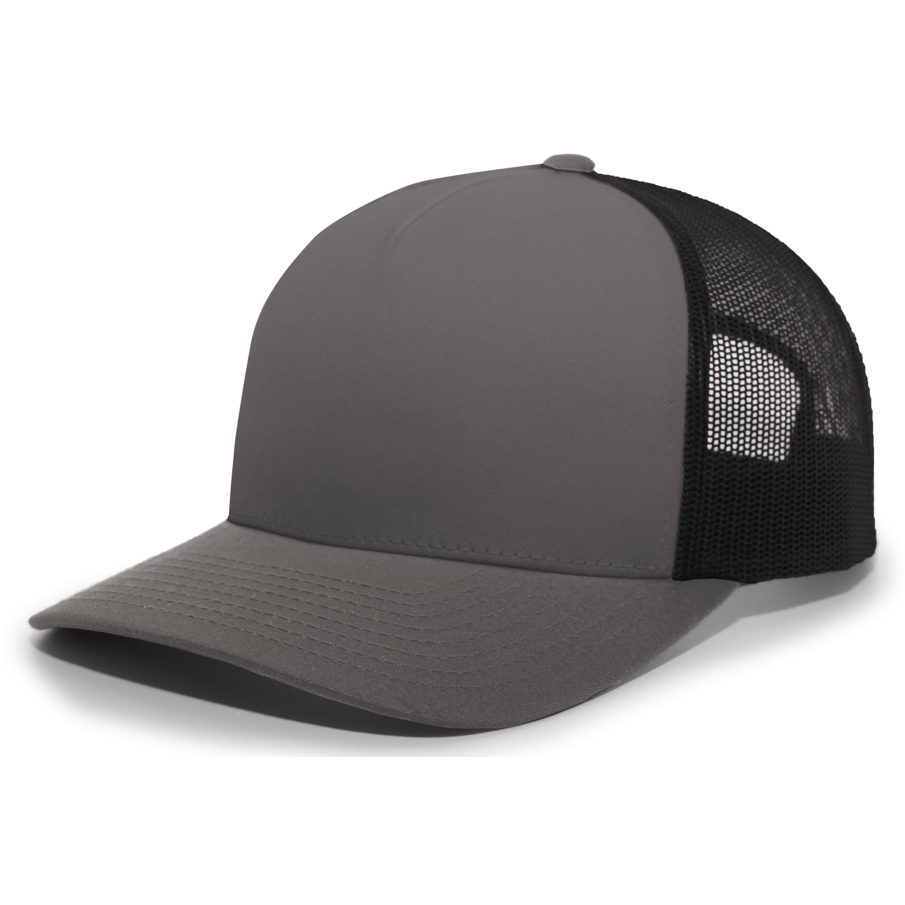 5-Panel Trucker Snapback Cap - OS - GRAPHITE/BLACK