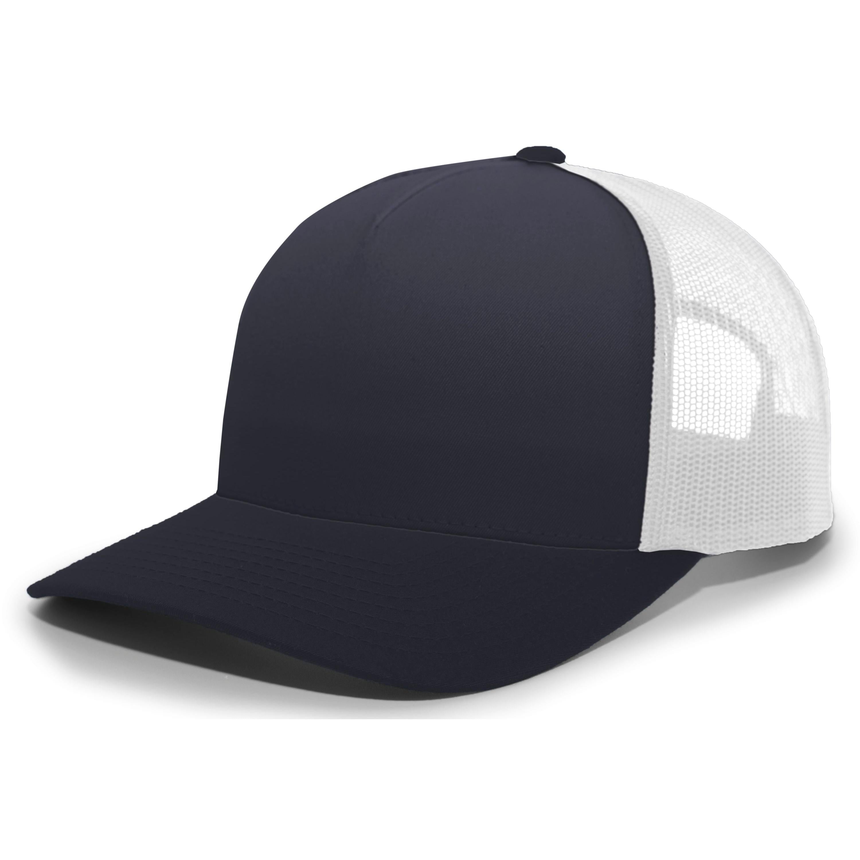 5-Panel Trucker Snapback Cap - OS - NAVY/WHITE