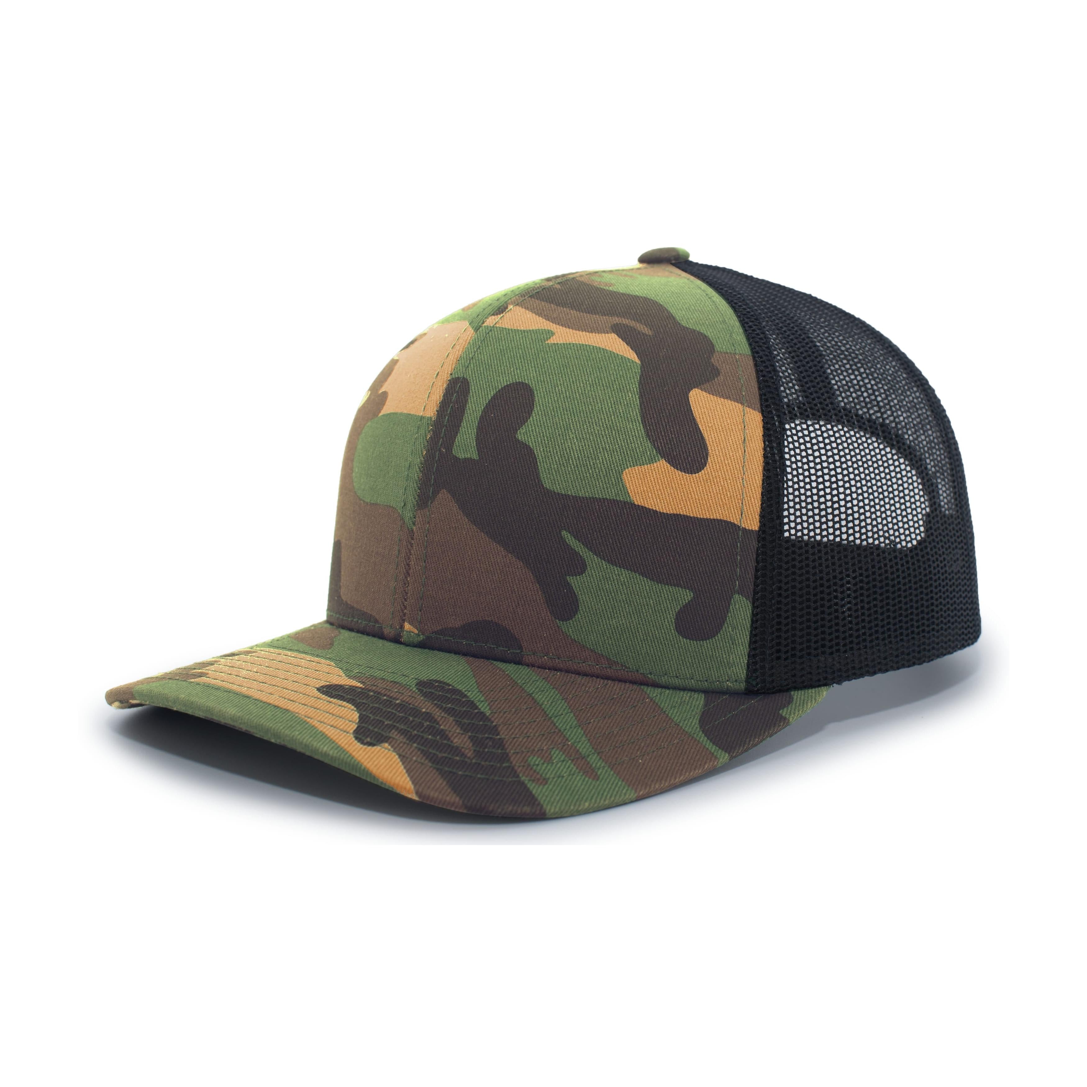 Camo Snapback Trucker Cap - OS - ARMY/BLACK/ARMY