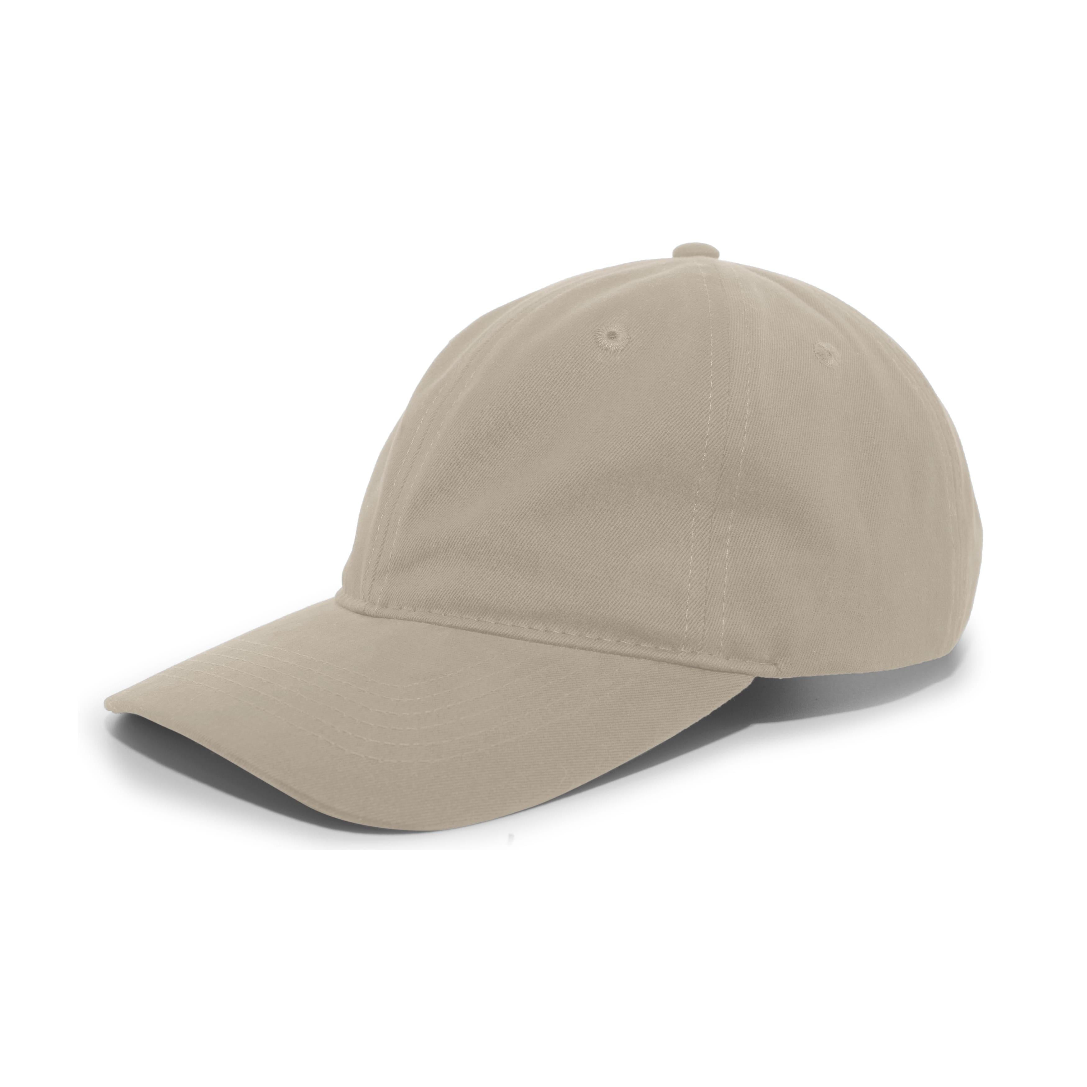 Brushed Cotton Twill Buckle Strap Adjustable Cap - OS - KHAKI