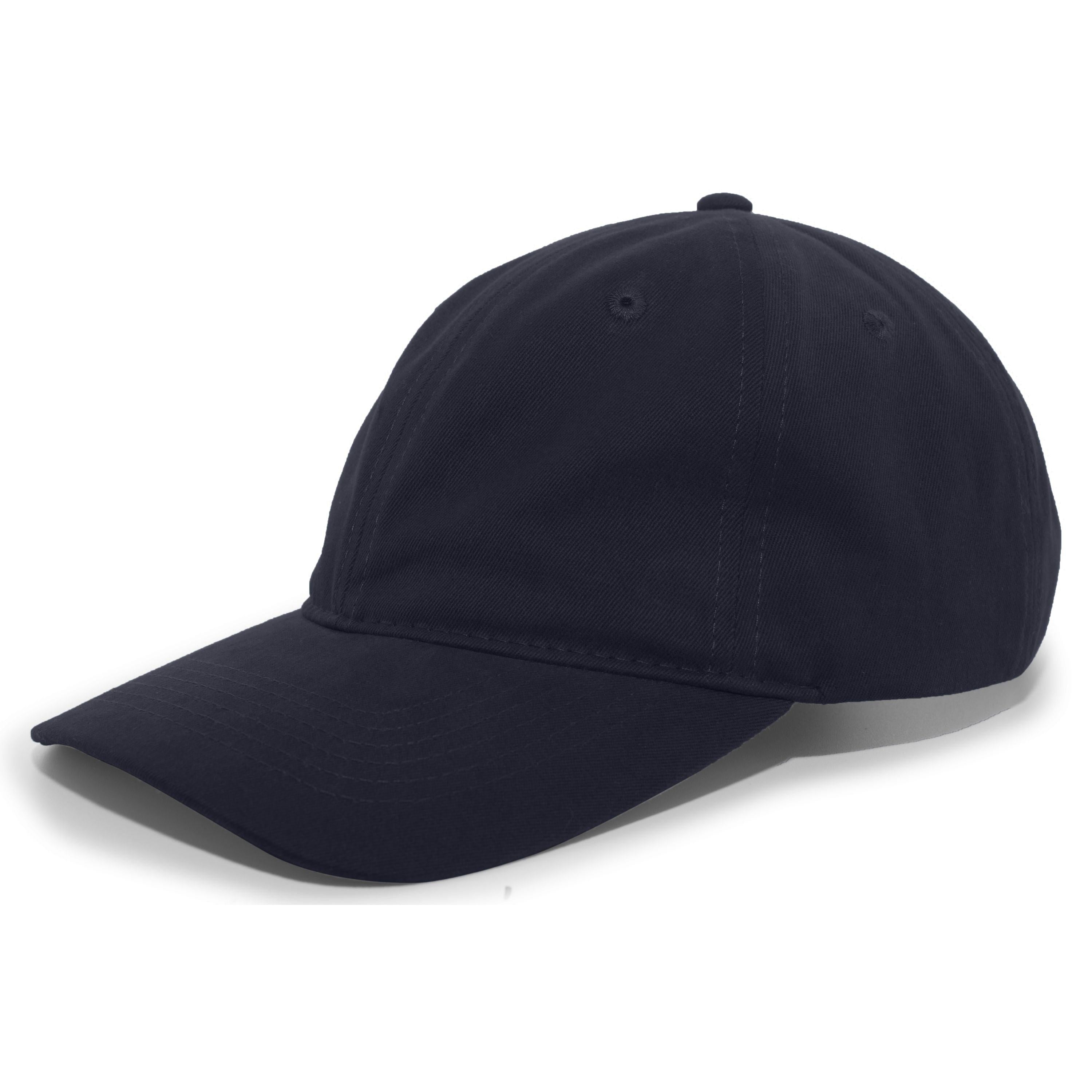Brushed Cotton Twill Buckle Strap Adjustable Cap - OS - NAVY