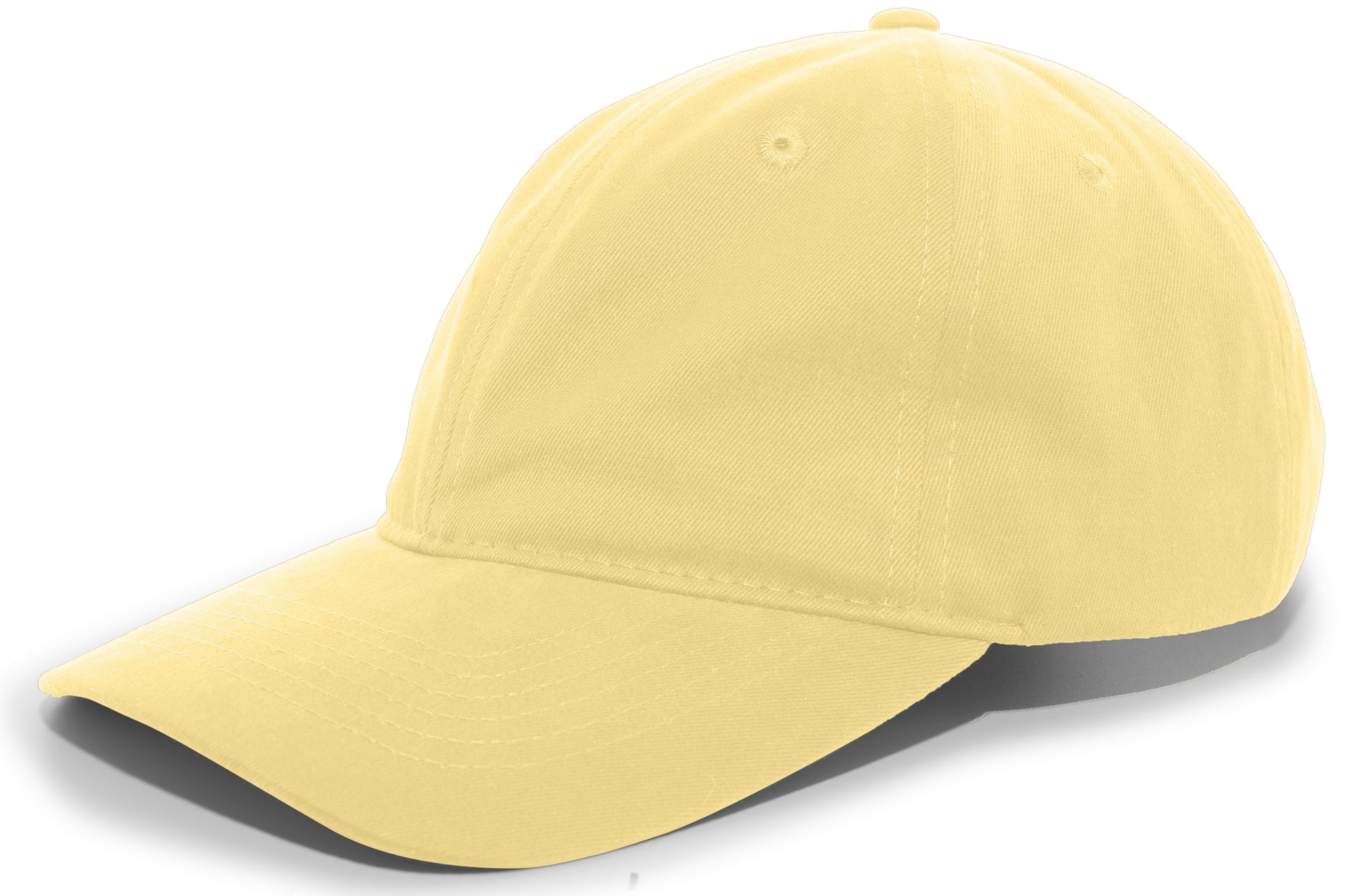 Brushed Cotton Twill Buckle Strap Adjustable Cap - OS - MUSTARD