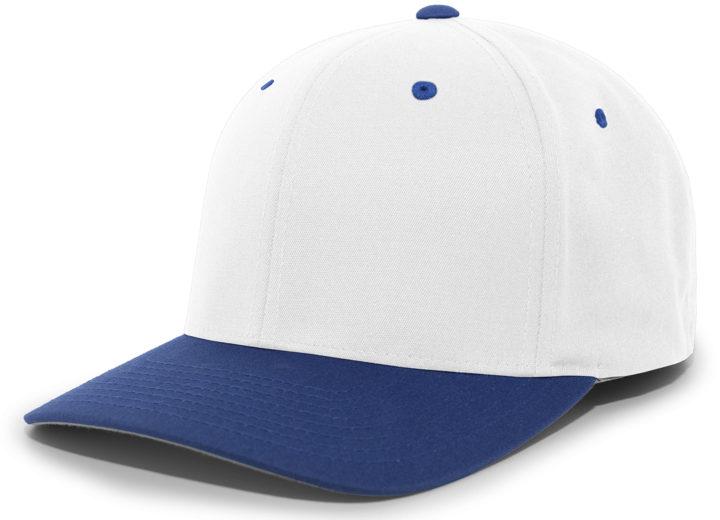 Twill Stretchfit Cap - XS - WHITE/ROYAL