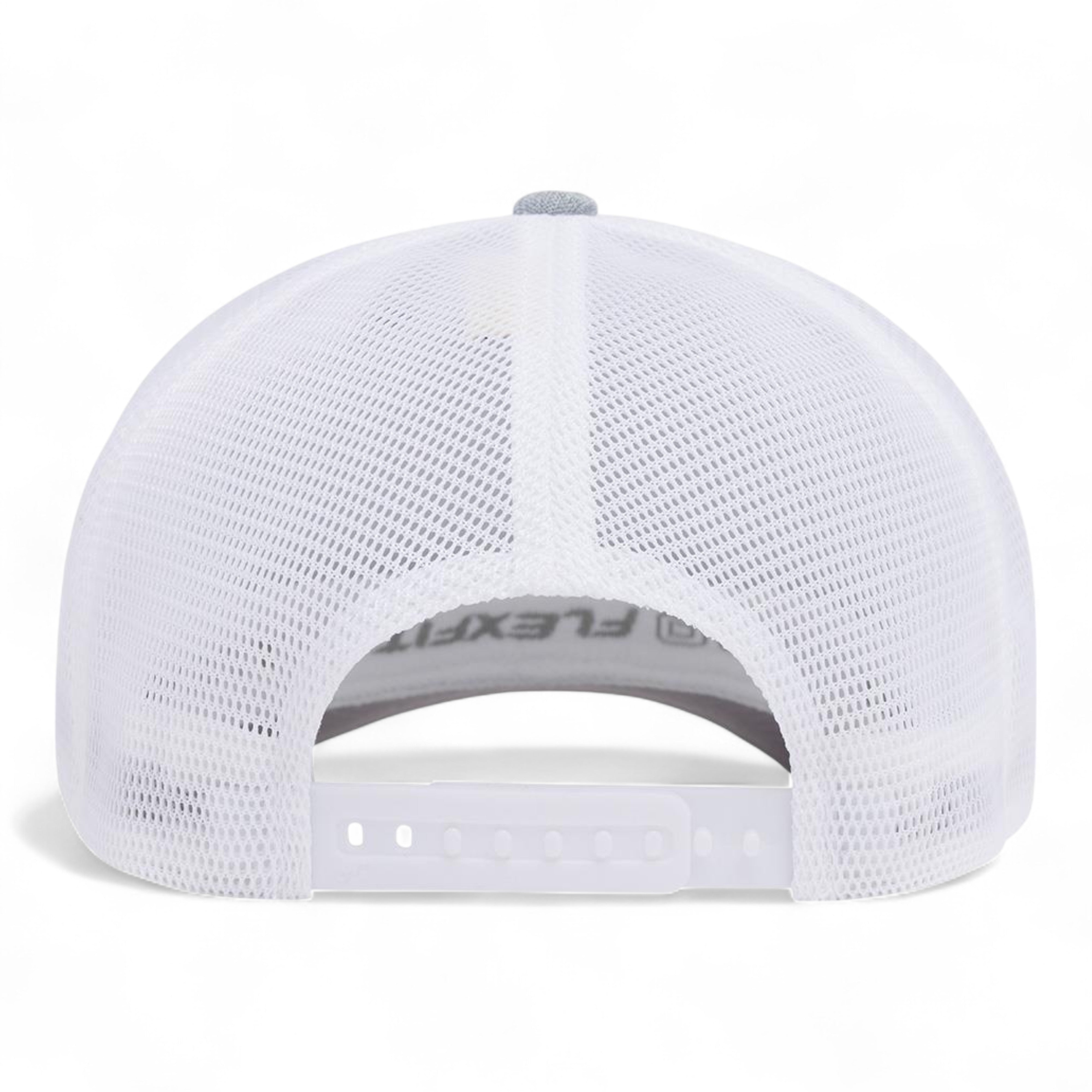 Flexfit 110 Mesh-Back Cap - Melange Silver/ White