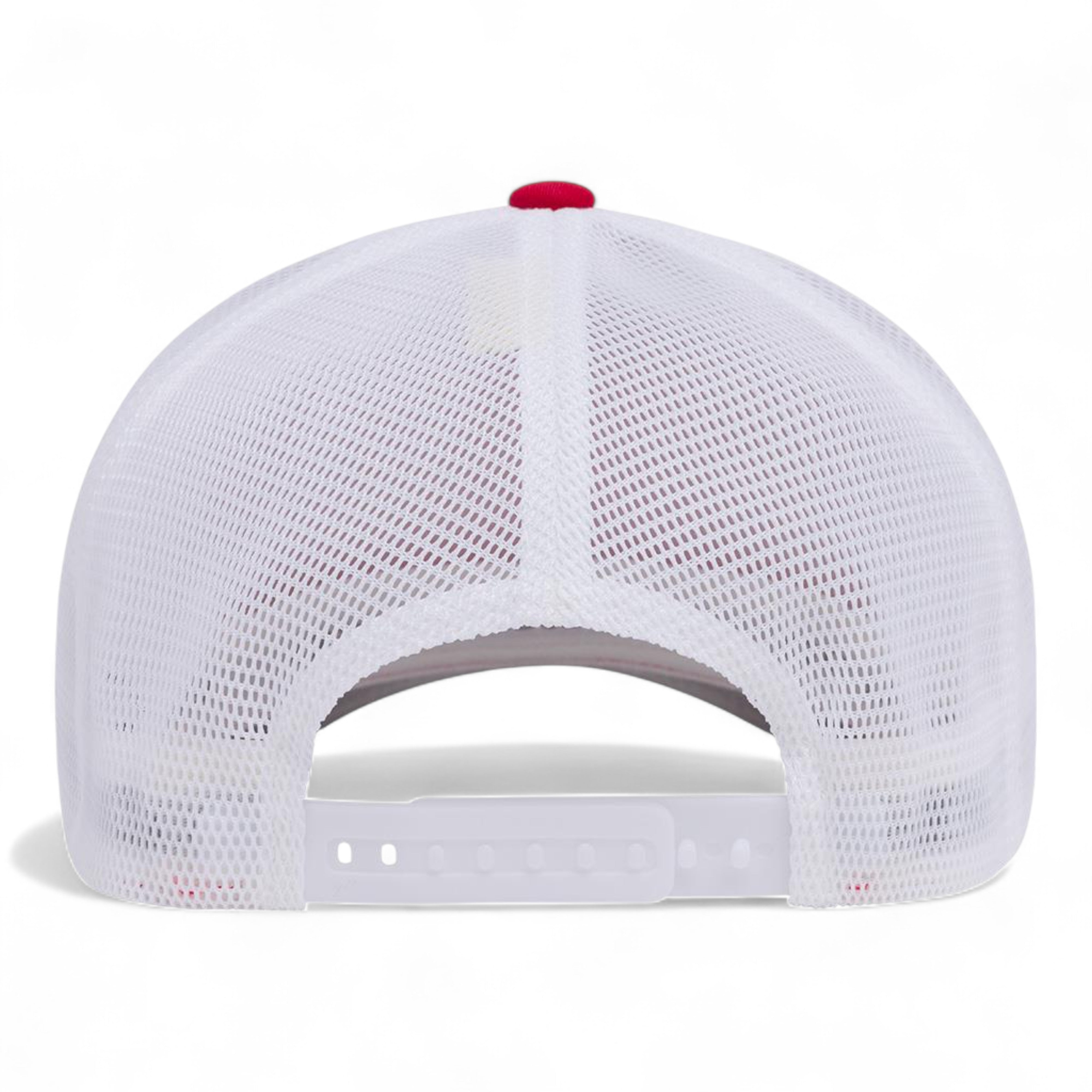 Flexfit 110 Mesh-Back Cap - Red/ White