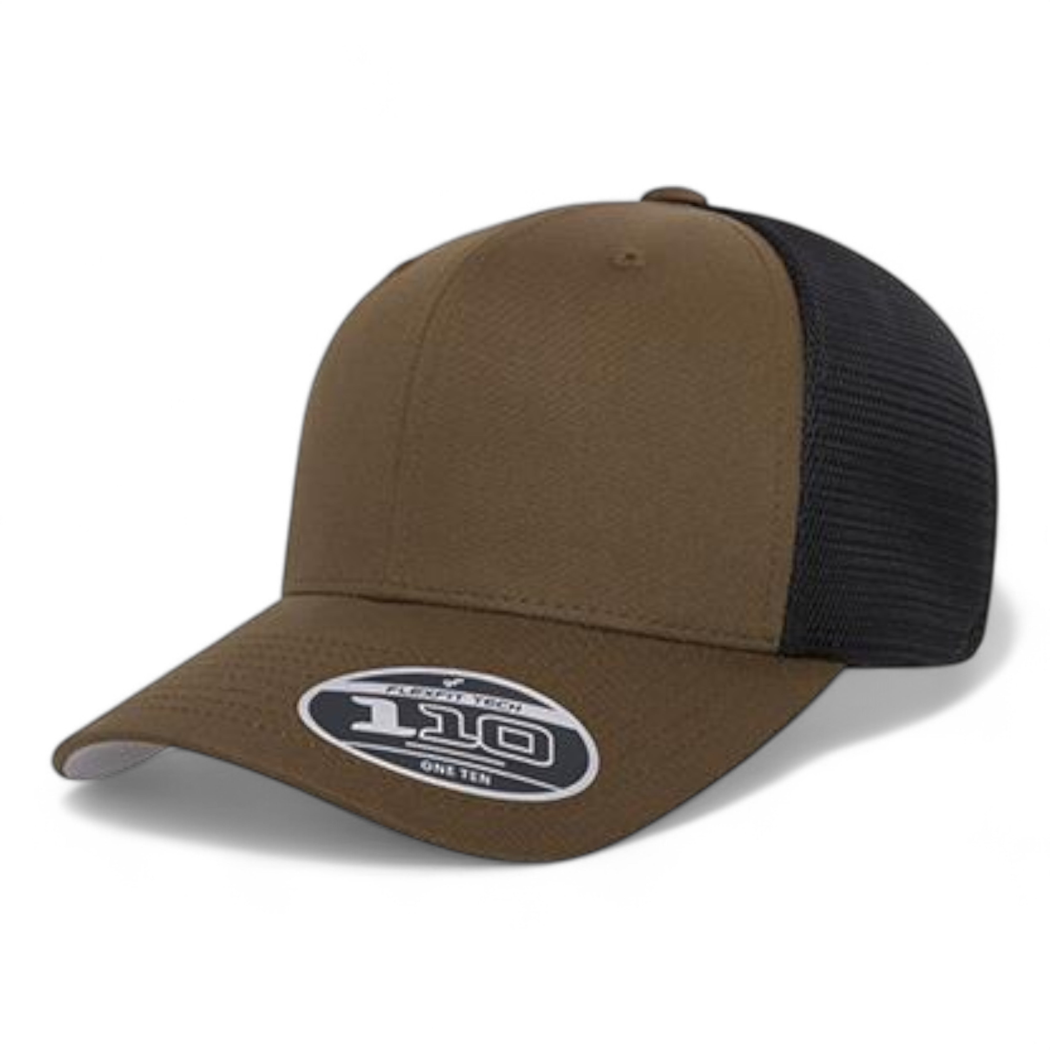 Flexfit 110 Mesh-Back Cap - Coyote Brown/ Black