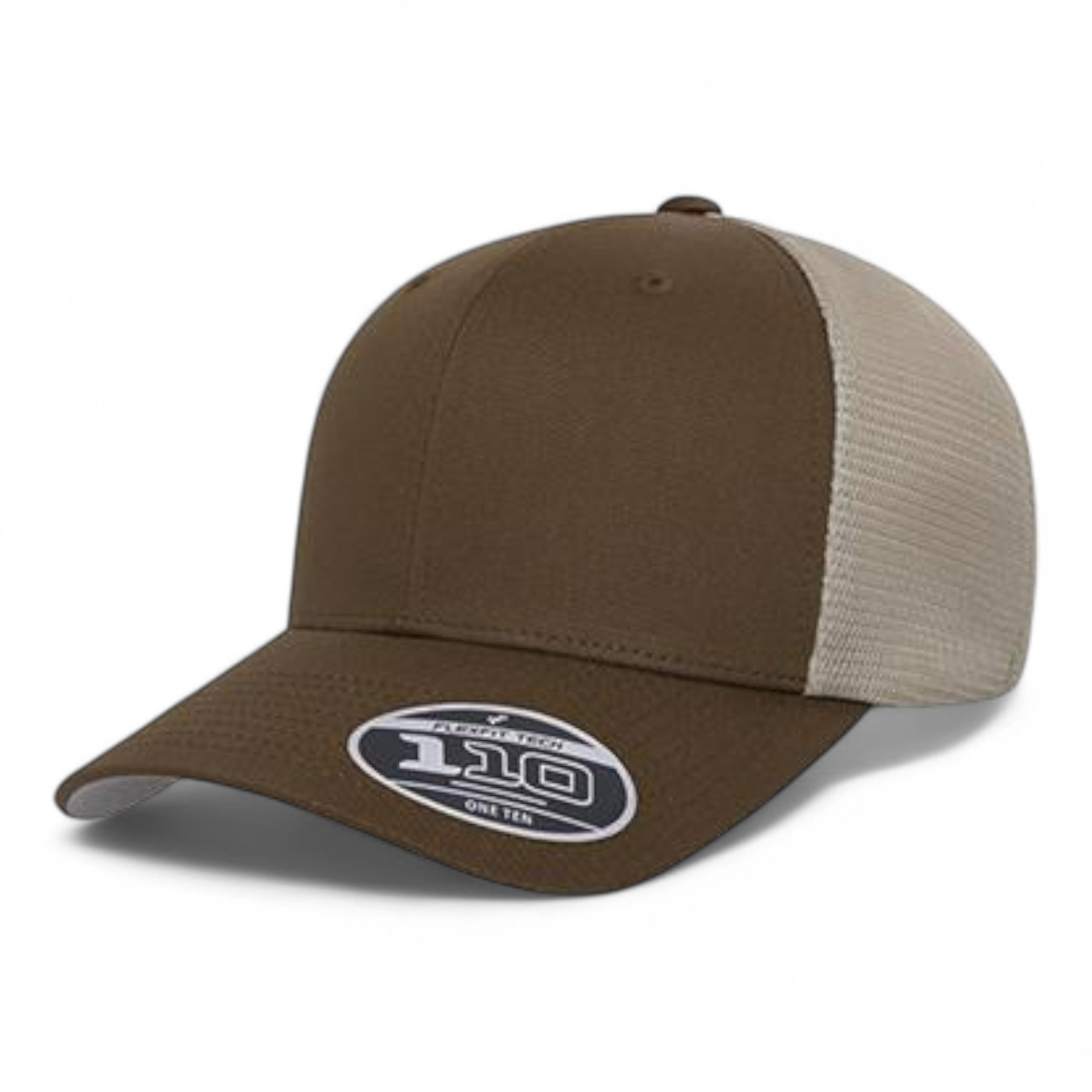 Flexfit 110 Mesh-Back Cap - Coyote Brown/ Khaki