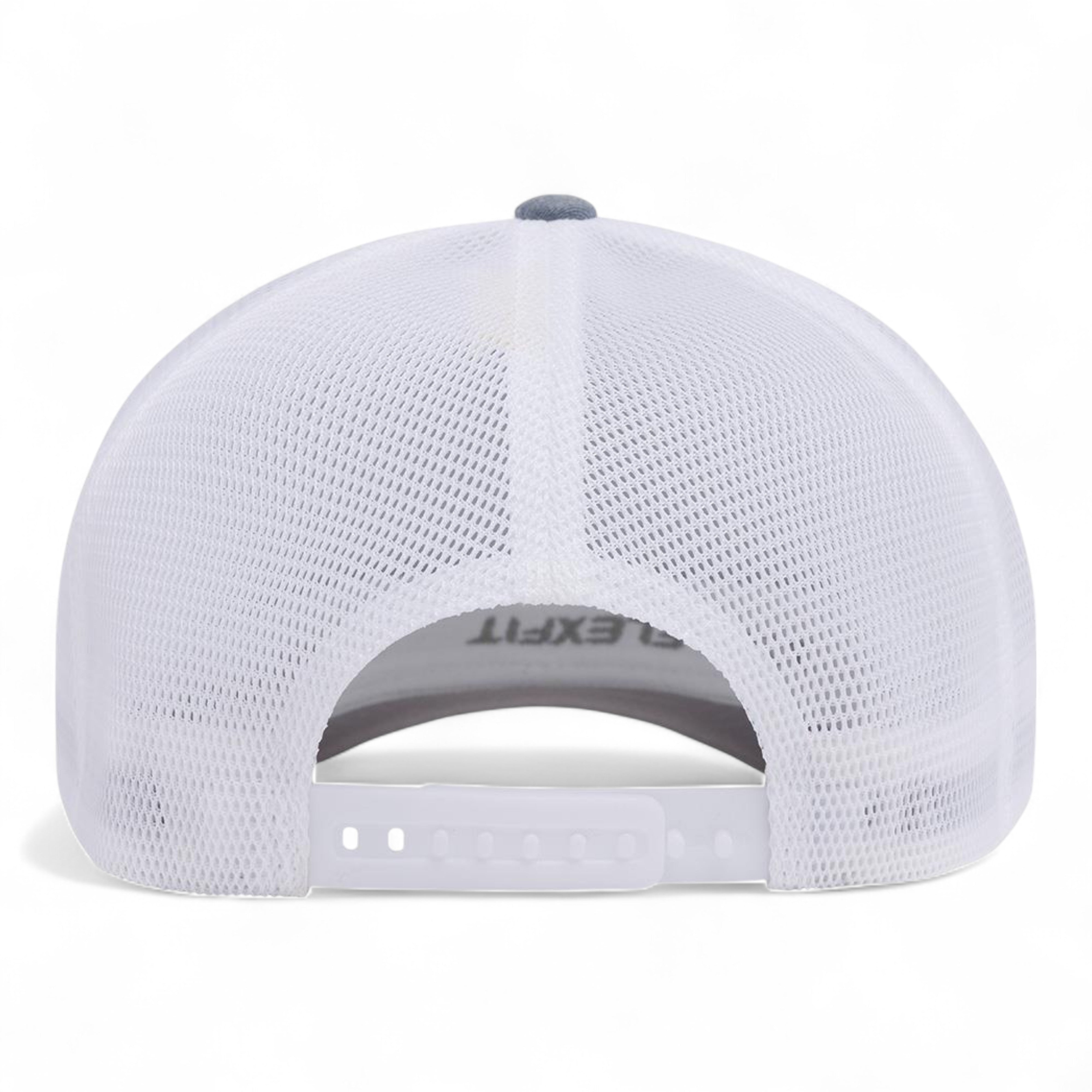 Flexfit 110 Mesh-Back Cap - Heather Grey/ White