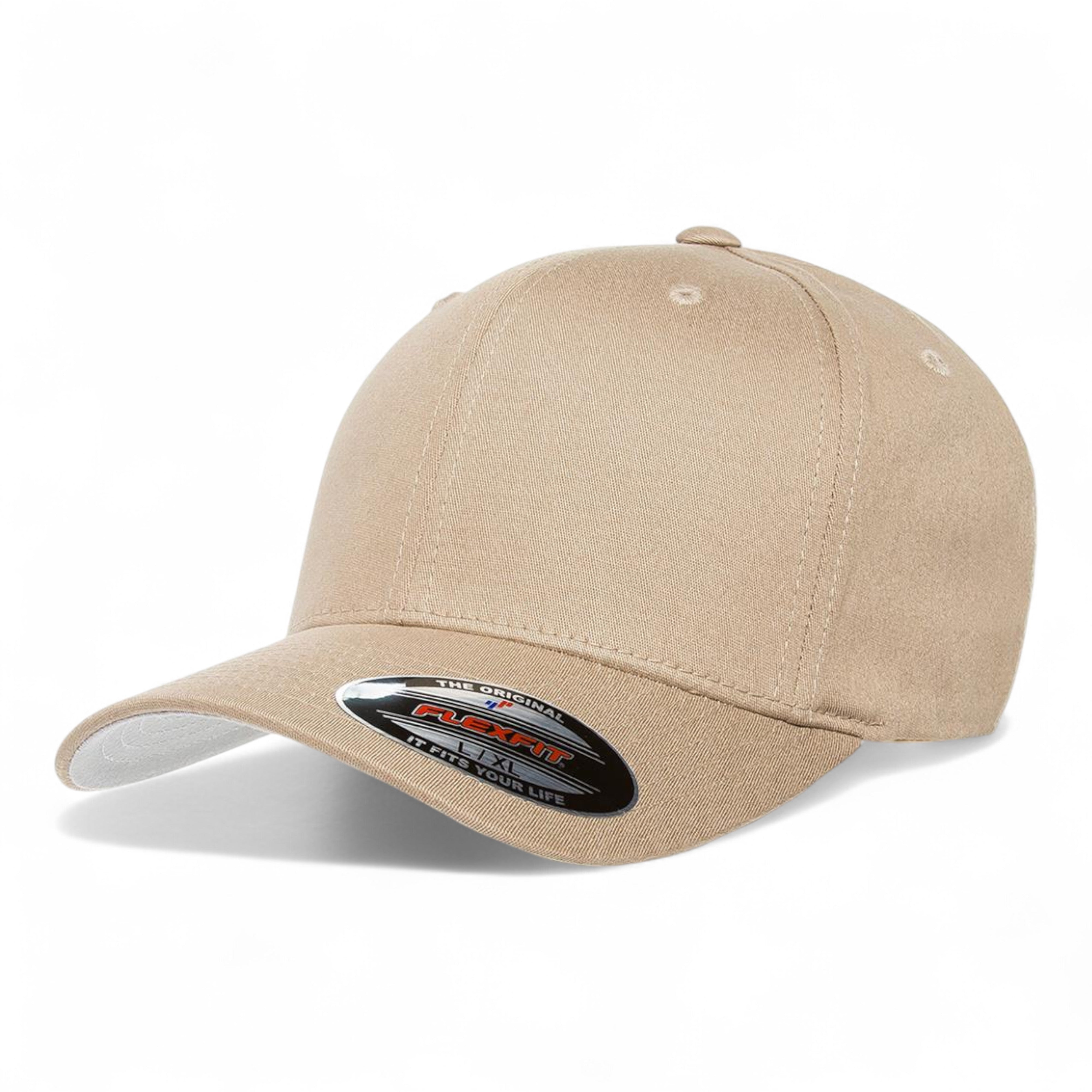 V-Flexfit 5001 Cotton Twill Cap - S/M - Khaki
