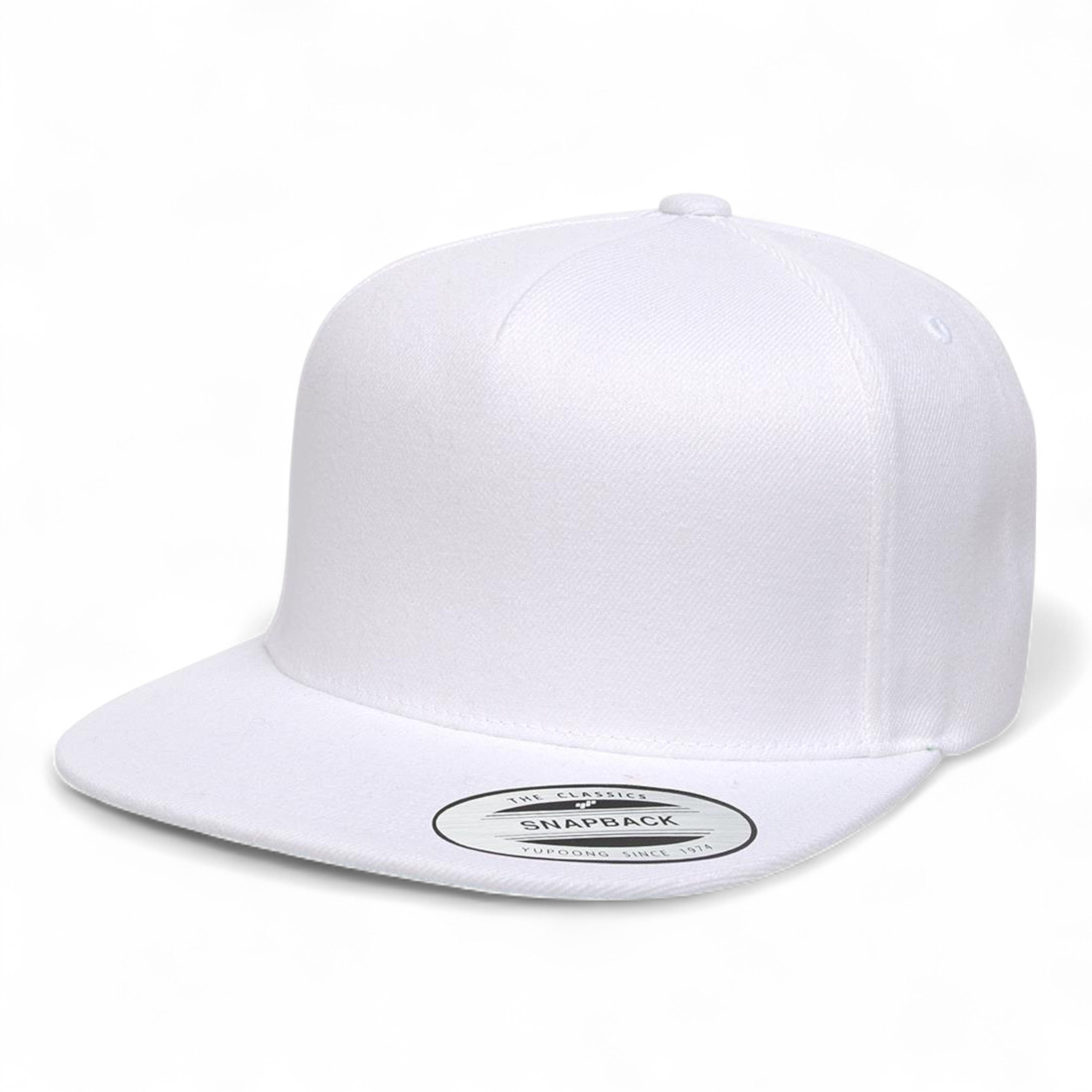 YP Classics/Yupoong 5089M Premium Five-Panel Snapback Cap - White