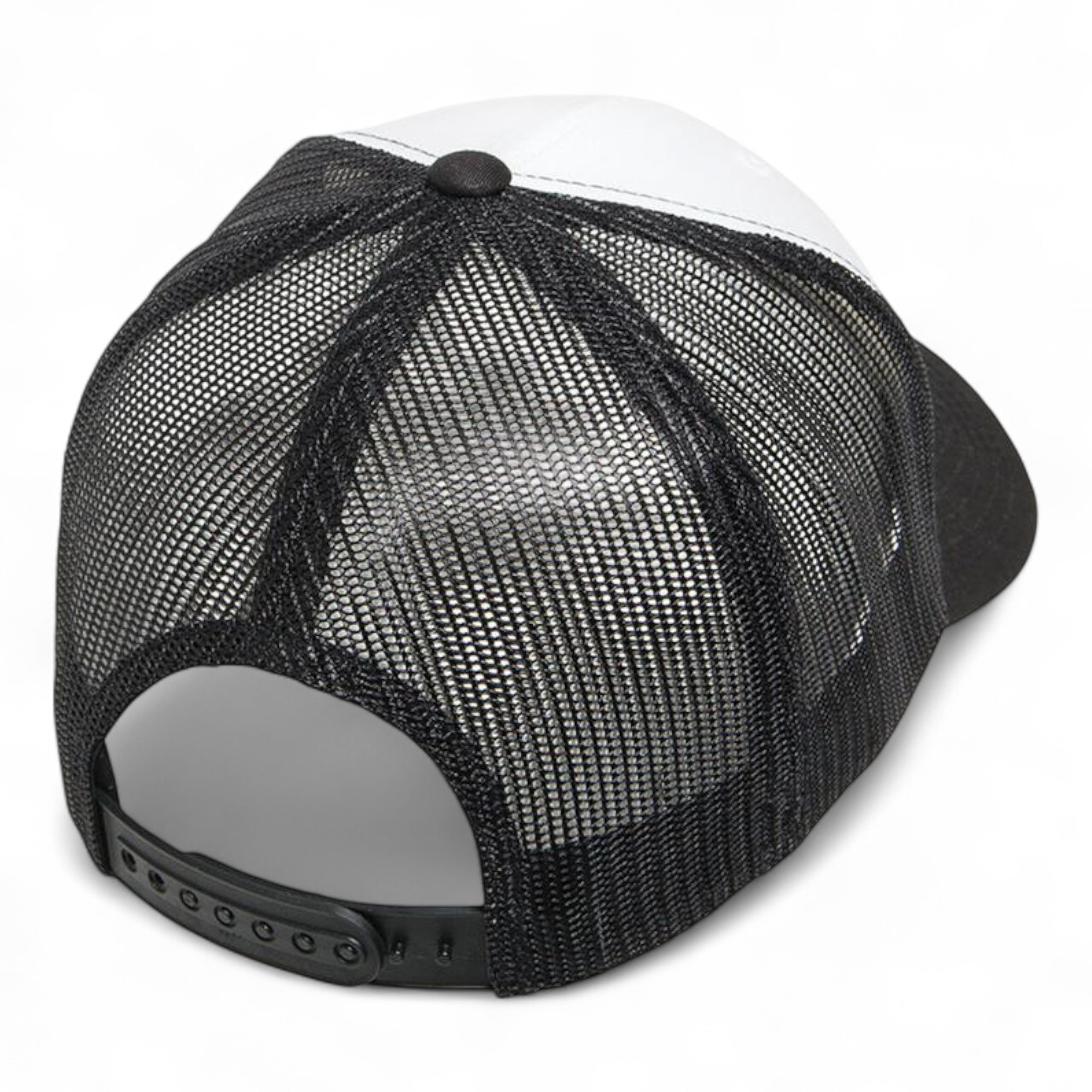 YP Classics/Yupoong 6606 Retro Trucker Cap - Black/ White/ Black