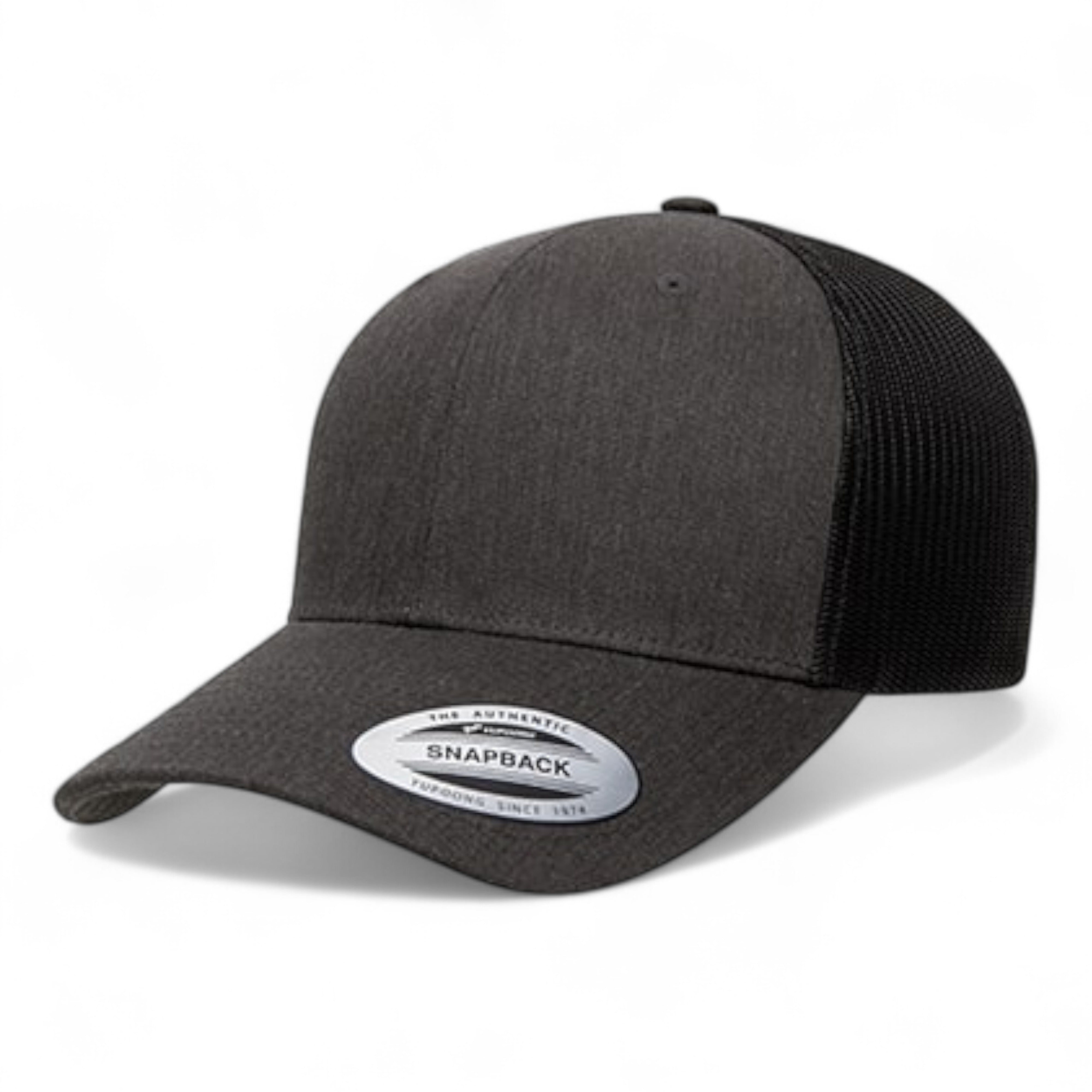 YP Classics/Yupoong 6606 Retro Trucker Cap - Dark Heather Grey