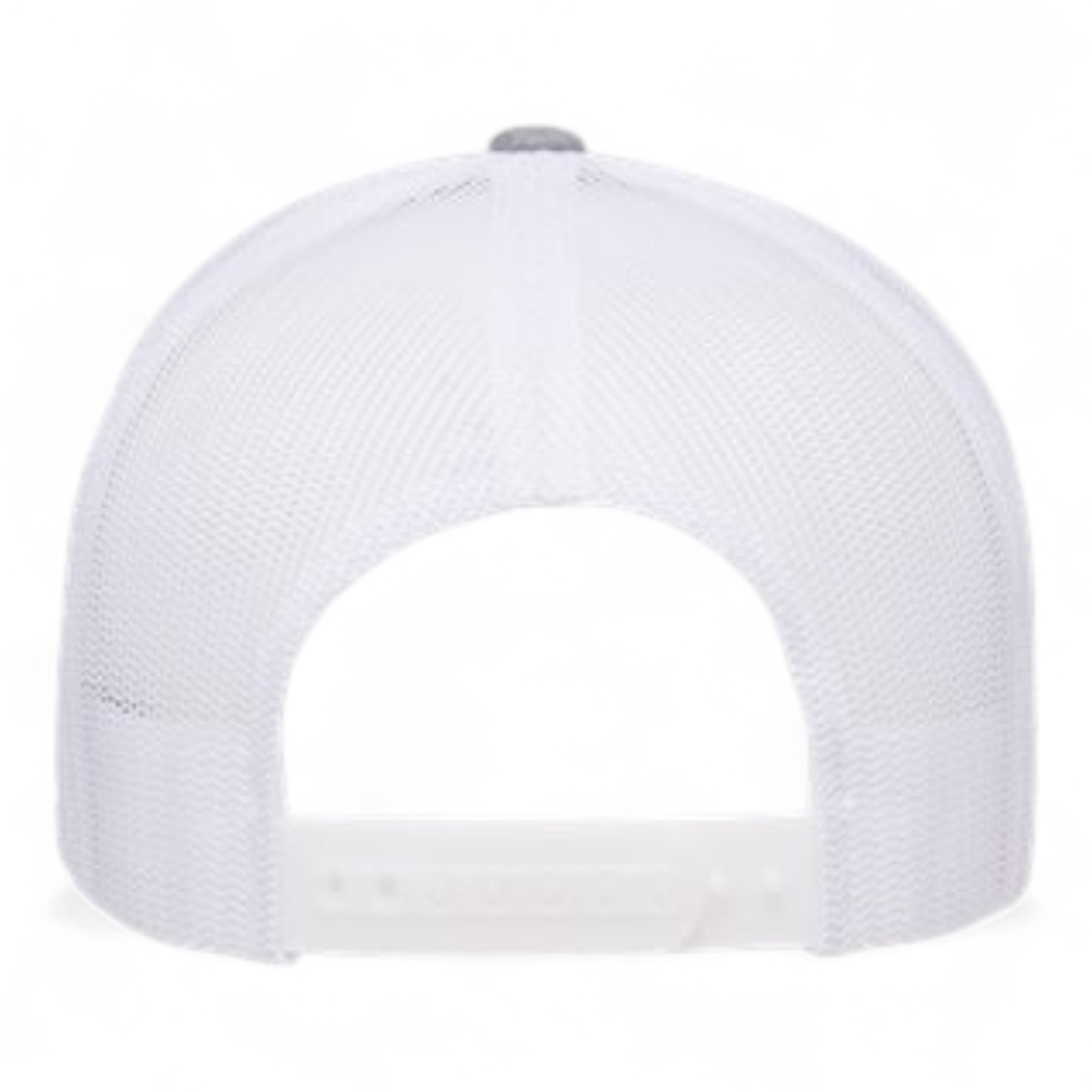 YP Classics/Yupoong 6606 Retro Trucker Cap - Heather Grey/ White