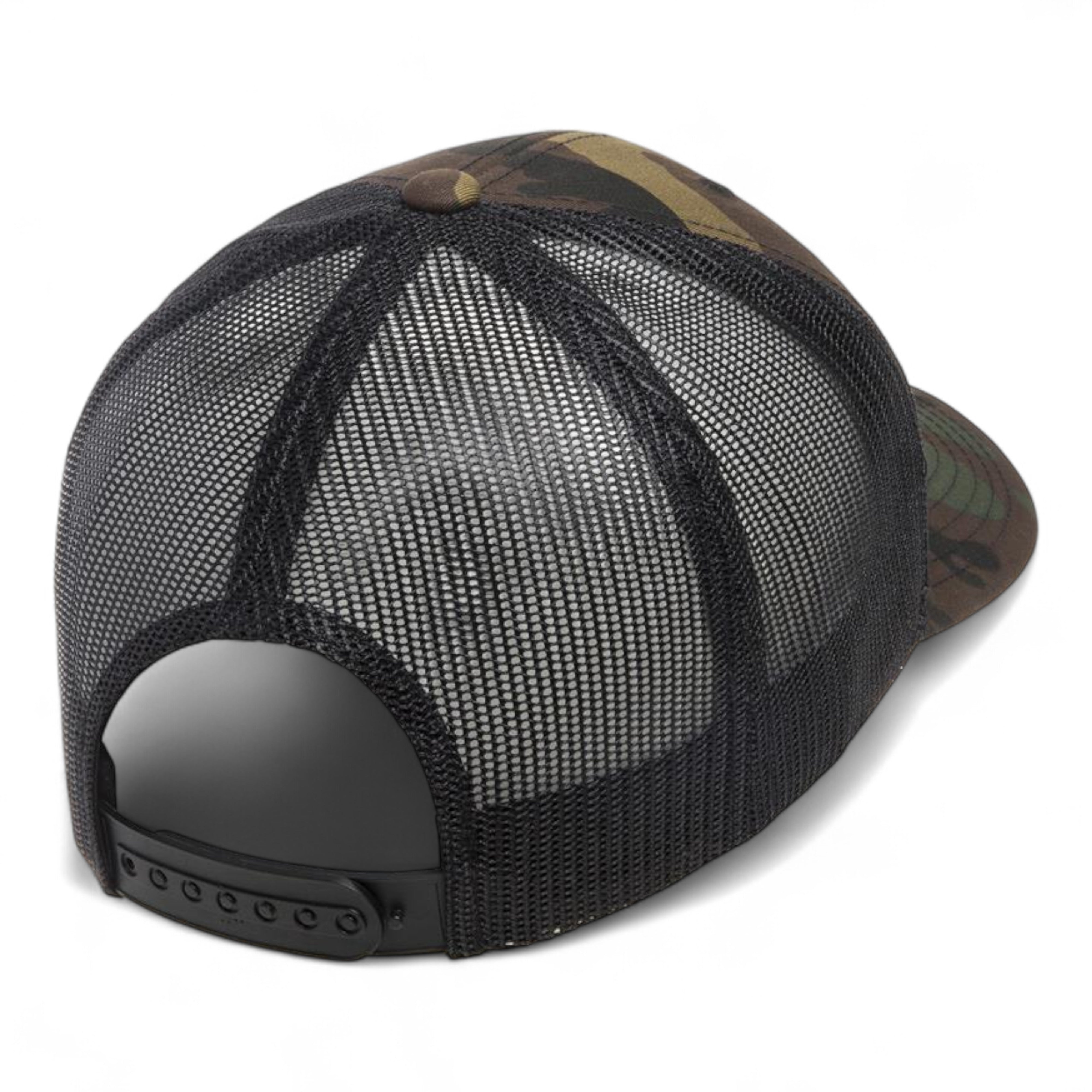 YP Classics/Yupoong 6606 Retro Trucker Cap - Green Camo/ Black