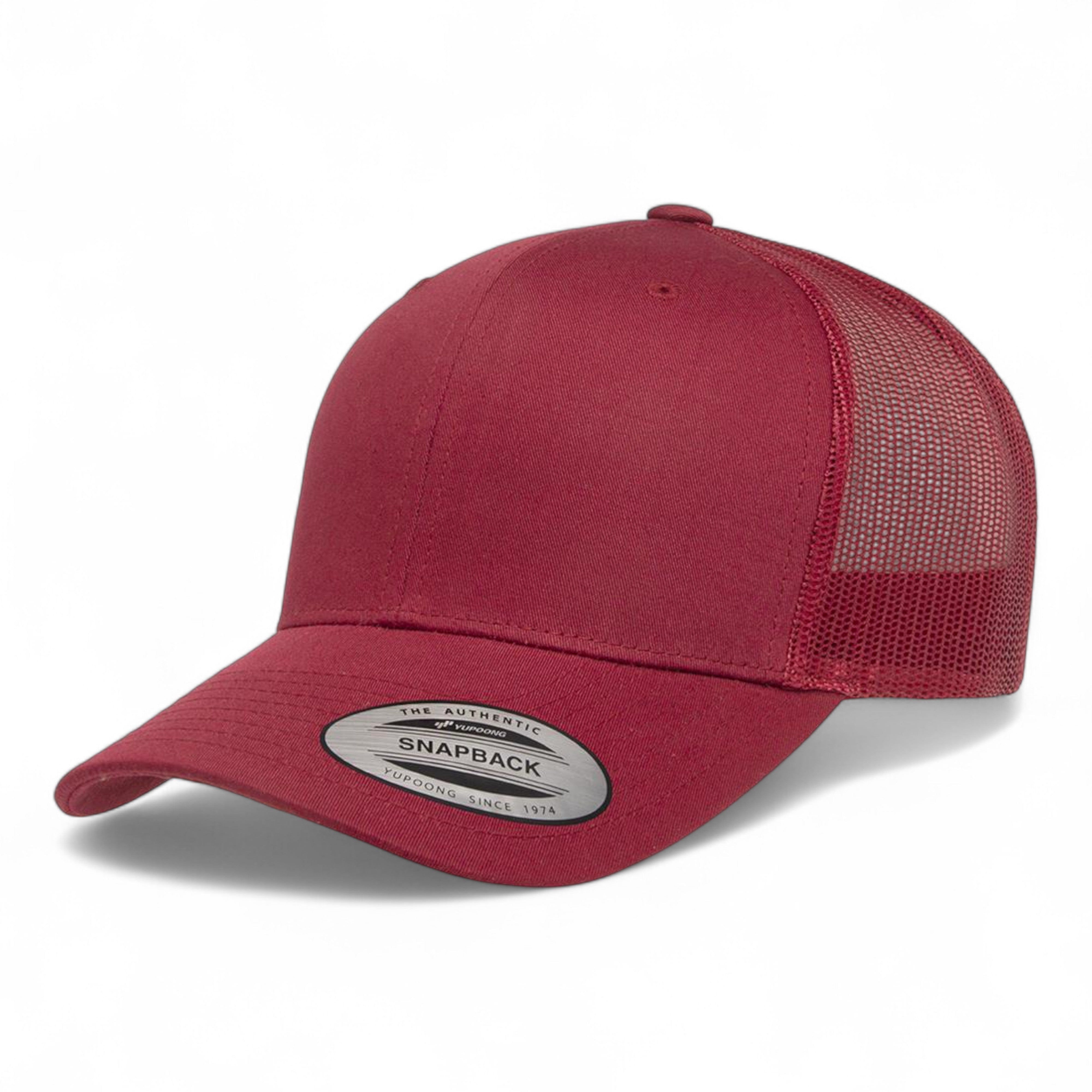 YP Classics/Yupoong 6606 Retro Trucker Cap - Cranberry