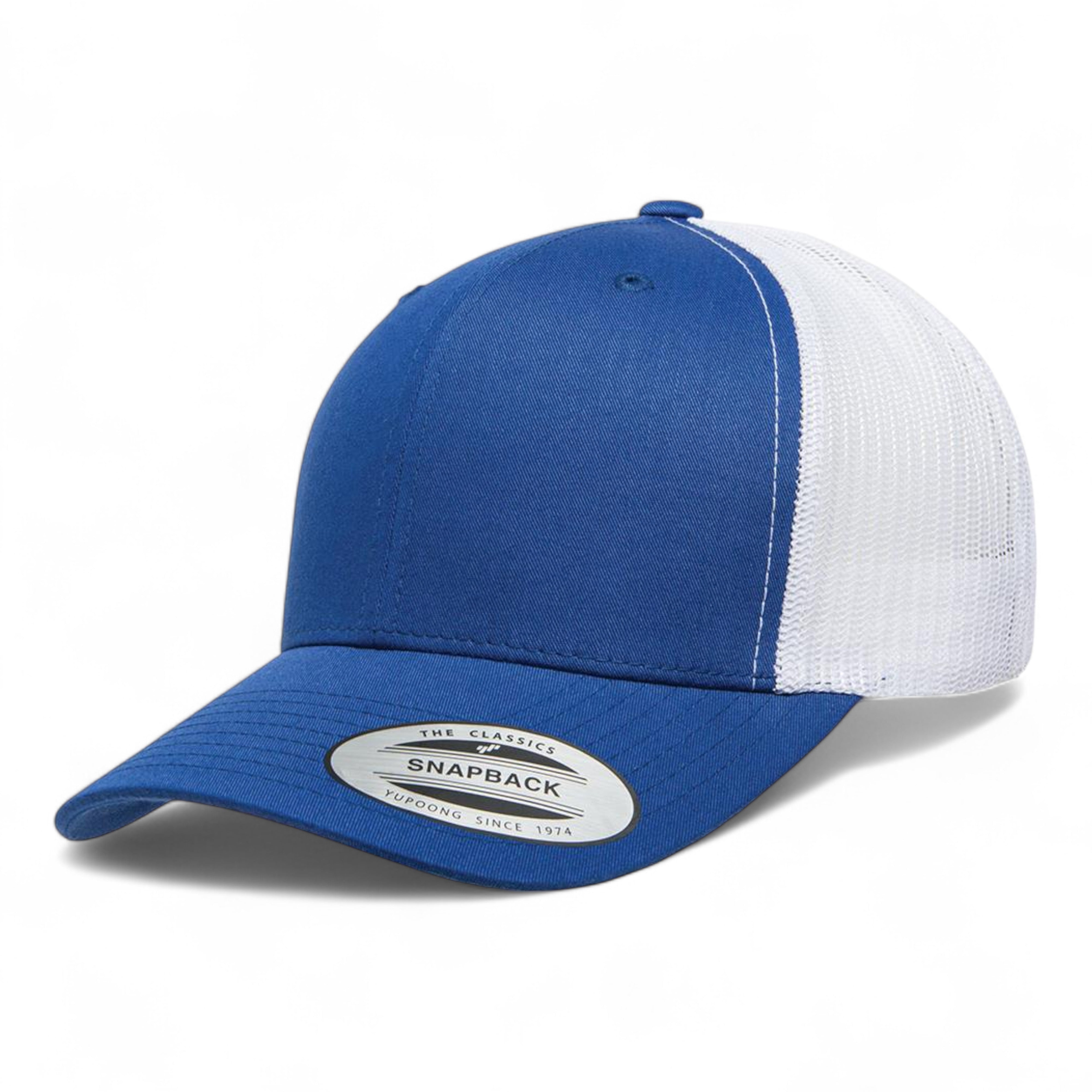 YP Classics/Yupoong 6606 Retro Trucker Cap - Royal/ White