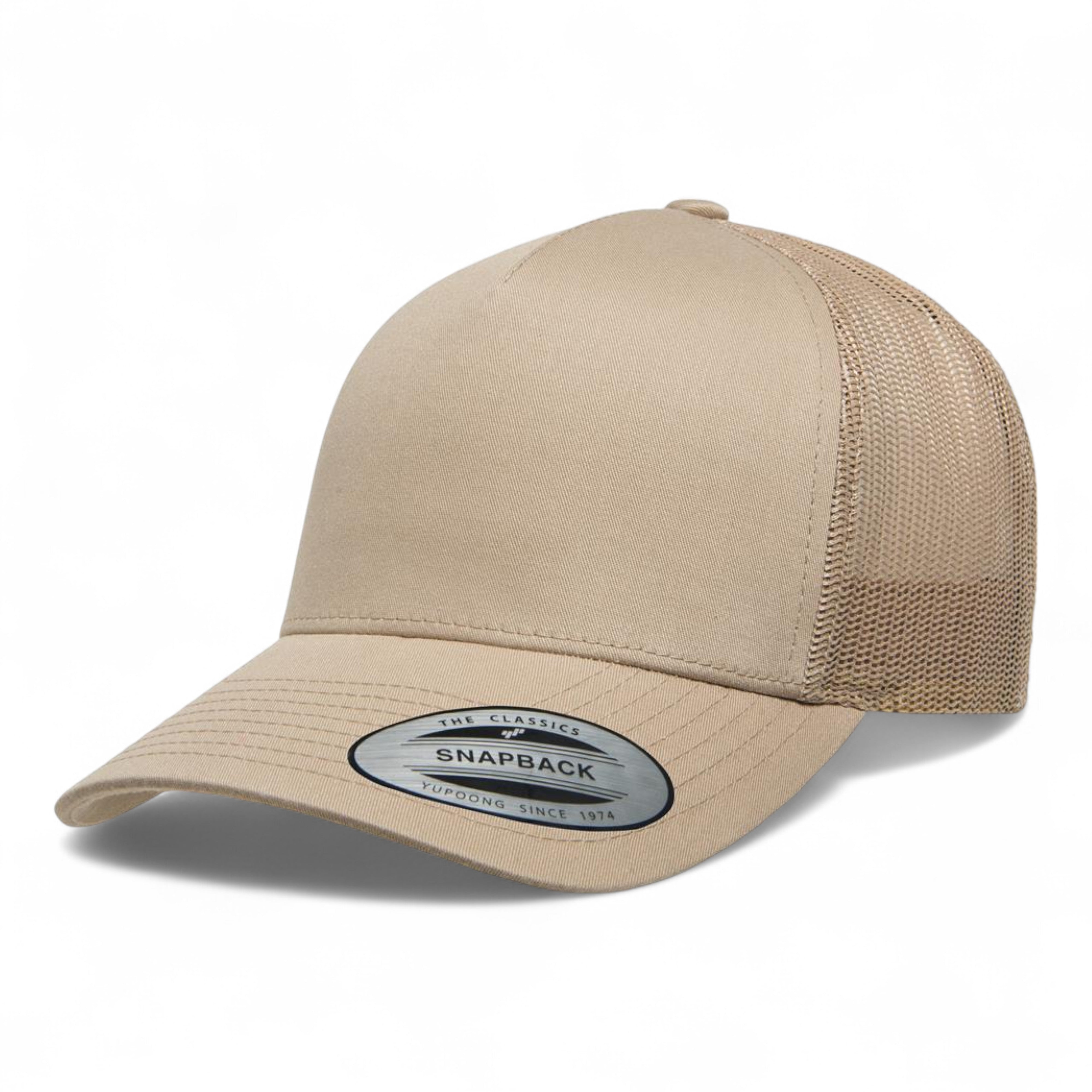 YP Classics/Yupoong 6506 Five-Panel Retro Trucker Cap - Khaki