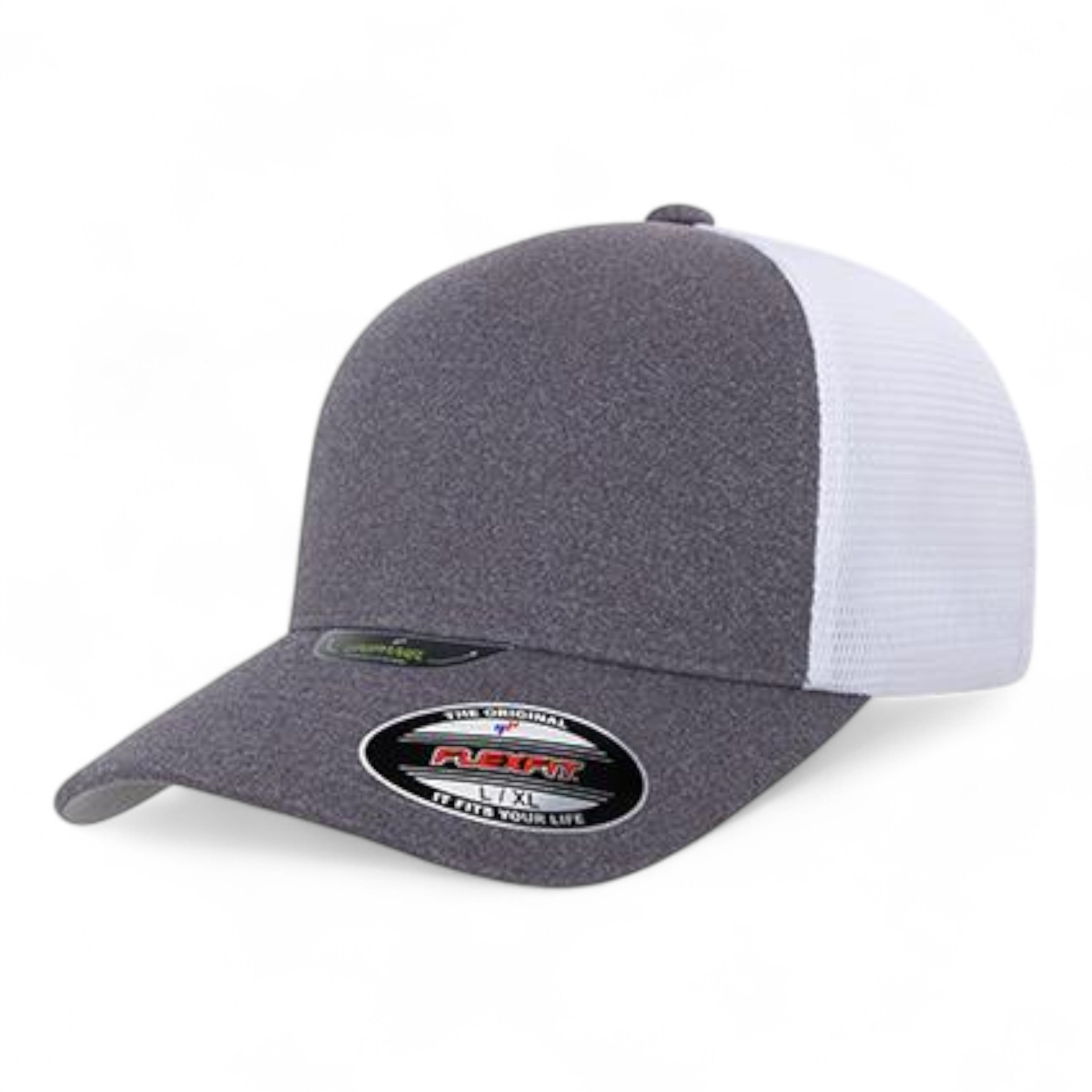 Flexfit 5511UP Unipanel Trucker Cap - S/M - Melange Heather/ White