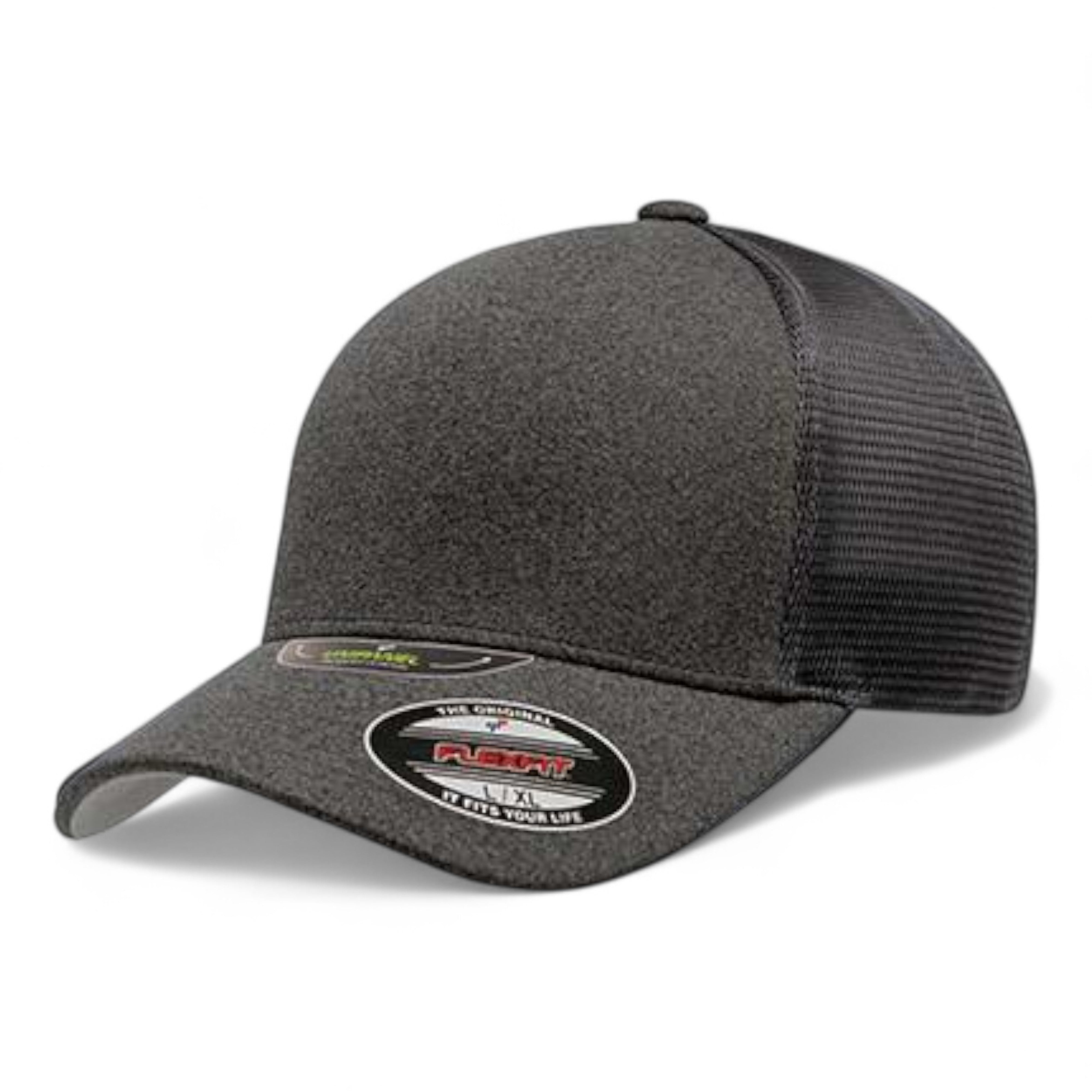 Flexfit 5511UP Unipanel Trucker Cap - L/XL - Melange Dark Grey