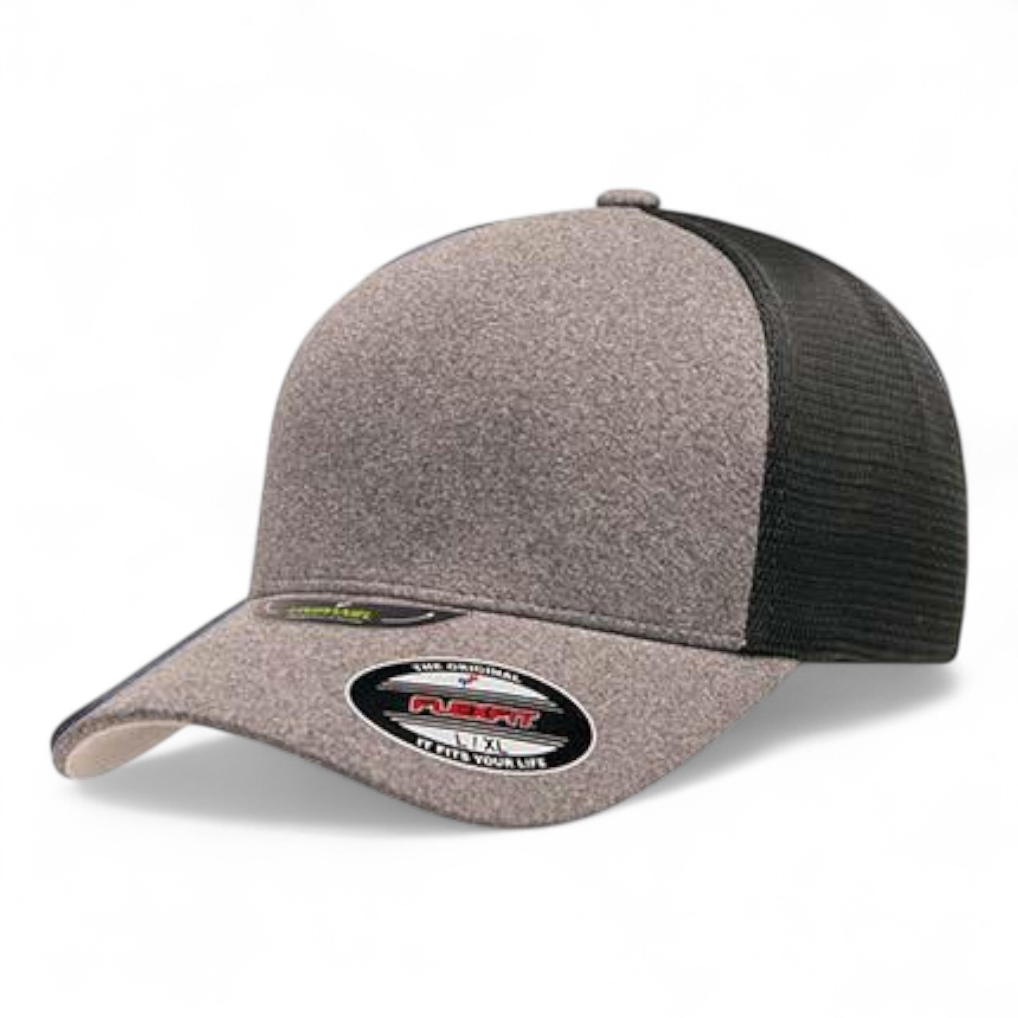 Flexfit 5511UP Unipanel Trucker Cap - S/M - Melange Heather/ Black