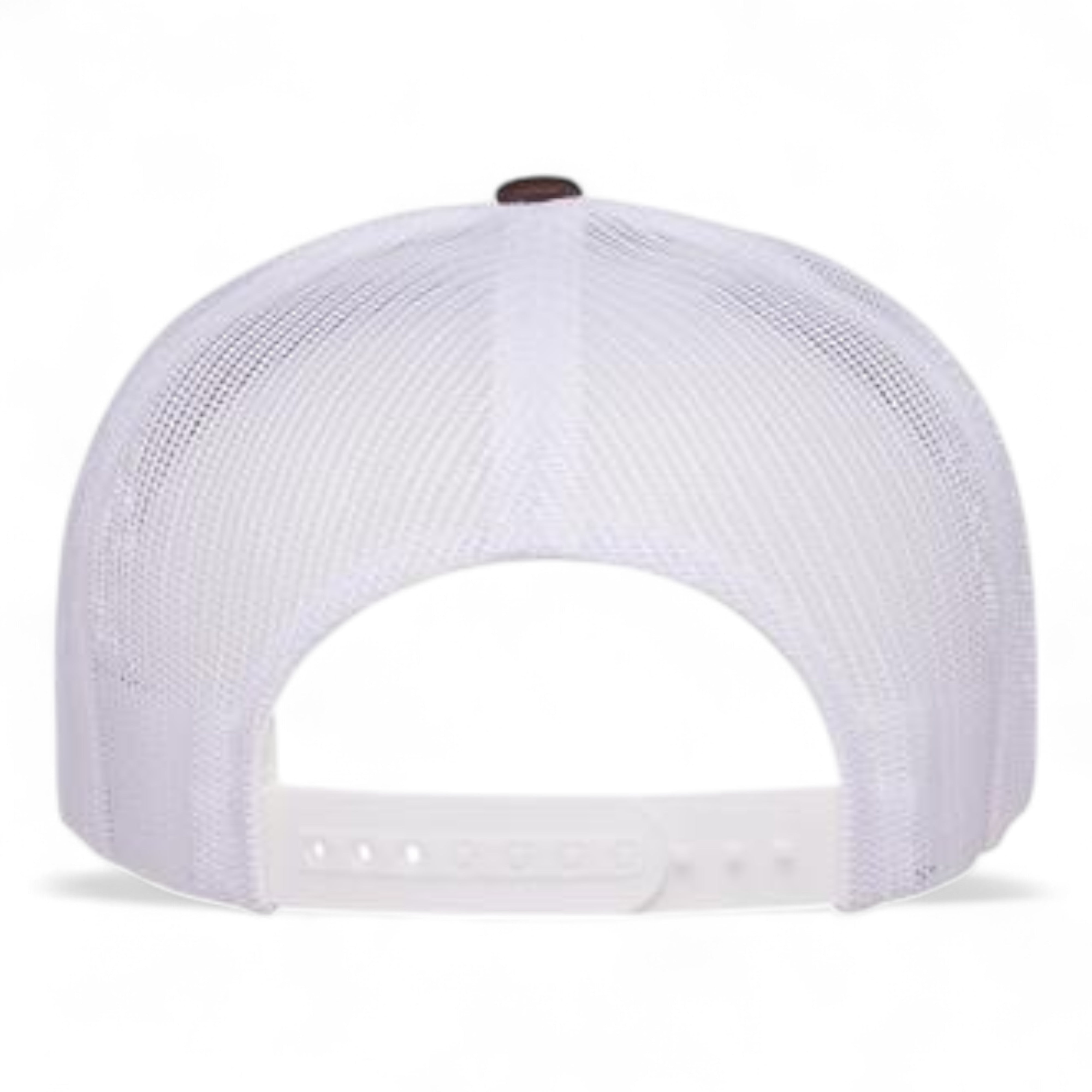 YP Classics/Yupoong 6006 Five-Panel Classic Trucker Cap - Brown/ White