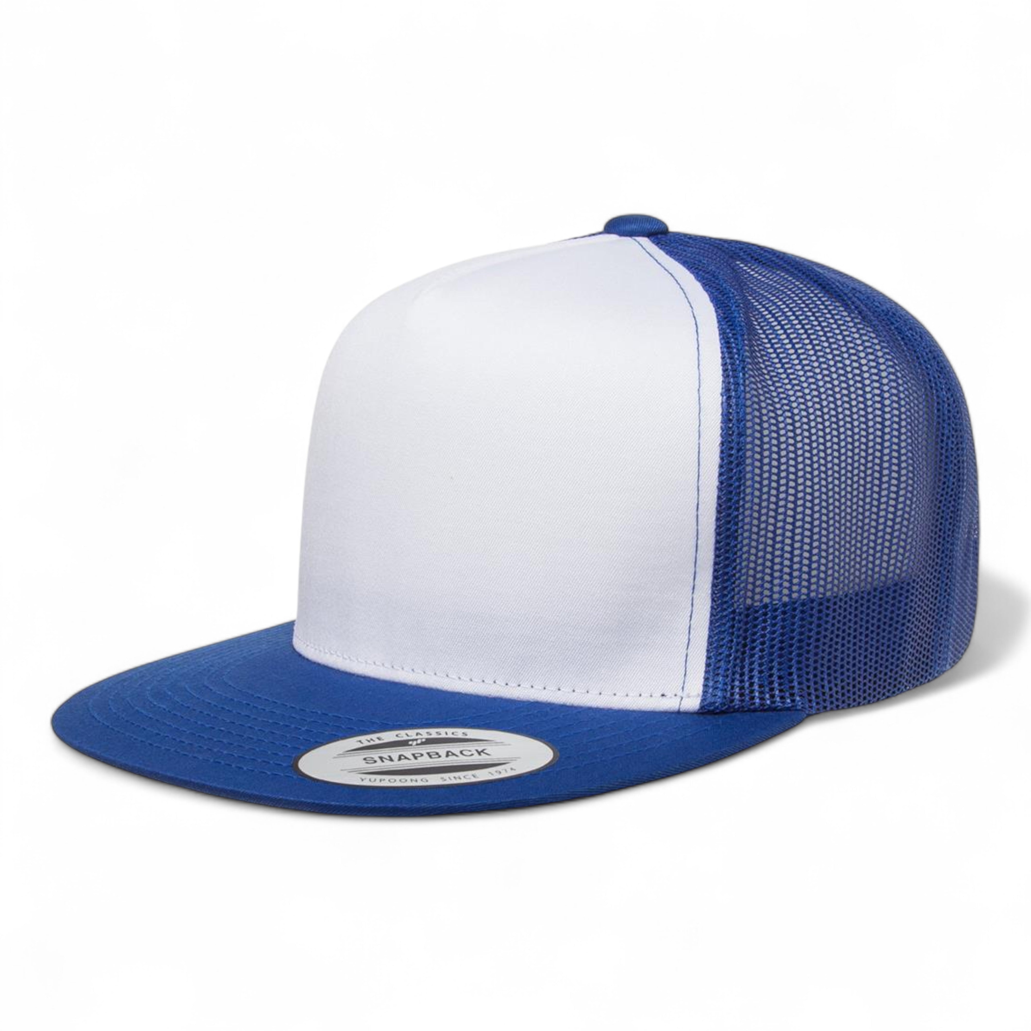 YP Classics/Yupoong 6006 Five-Panel Classic Trucker Cap - Royal/ White/ Royal