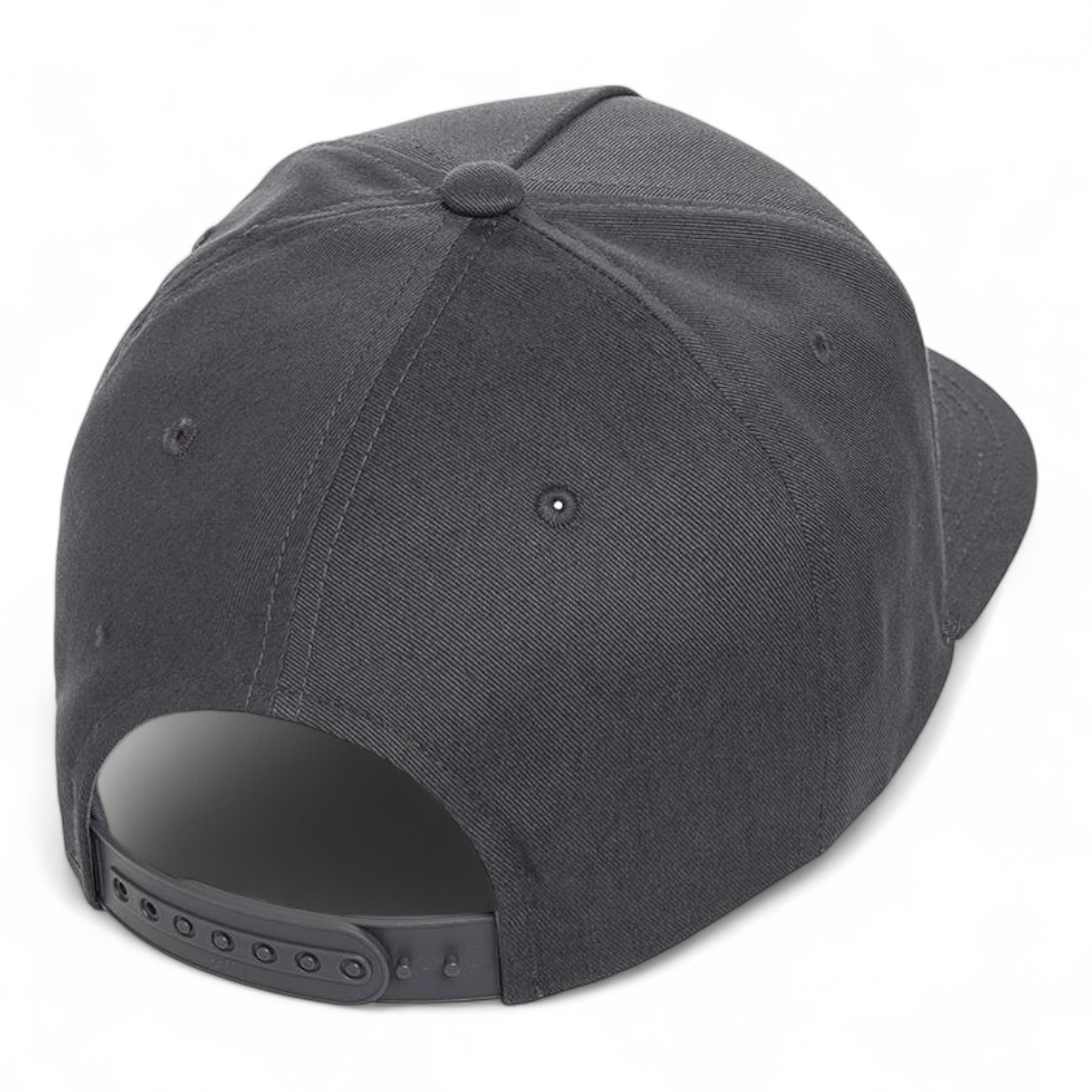 YP Classics/Yupoong 6007 Five-Panel Cotton Twill Snapback Cap - Dark Grey