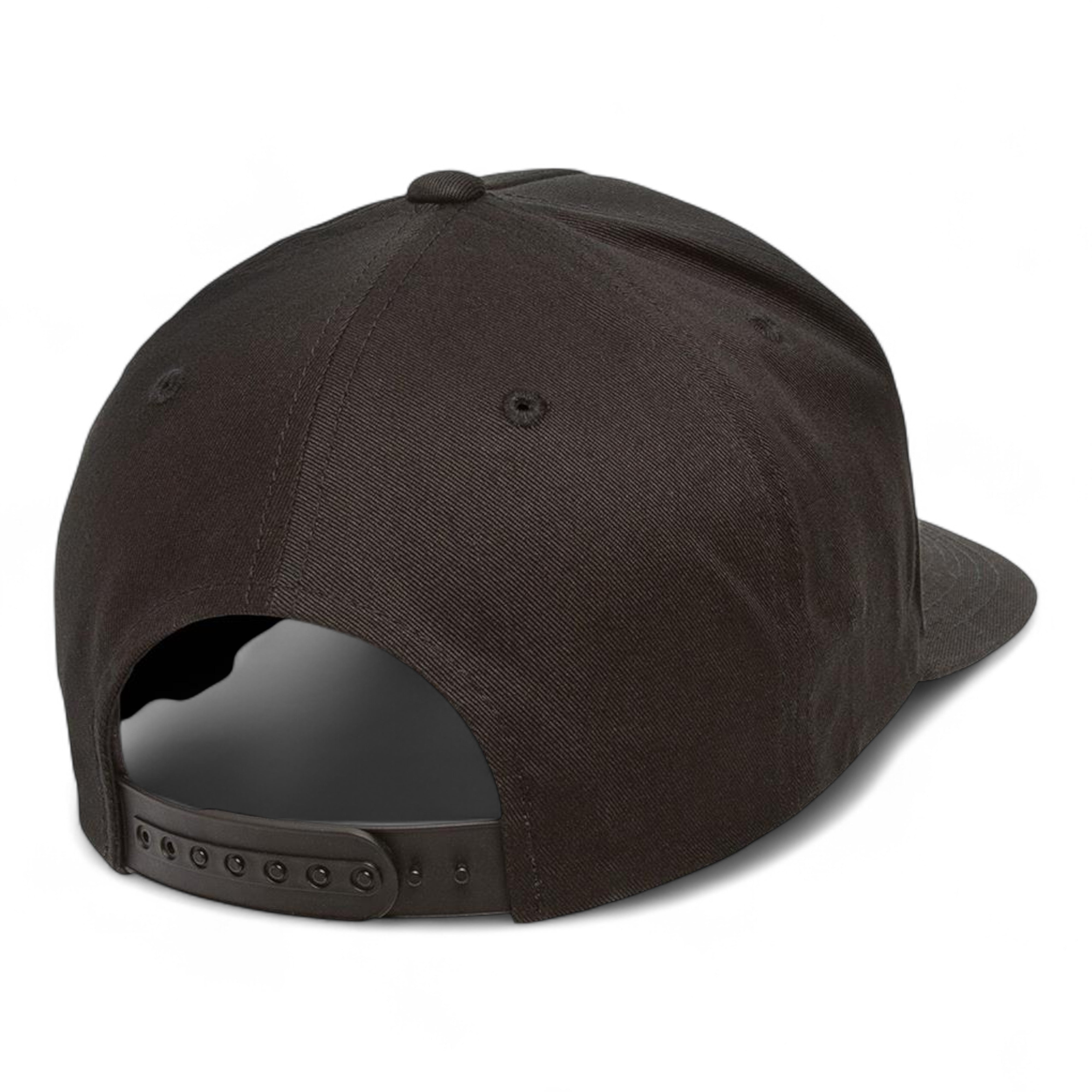 YP Classics/Yupoong 6007 Five-Panel Cotton Twill Snapback Cap - Black