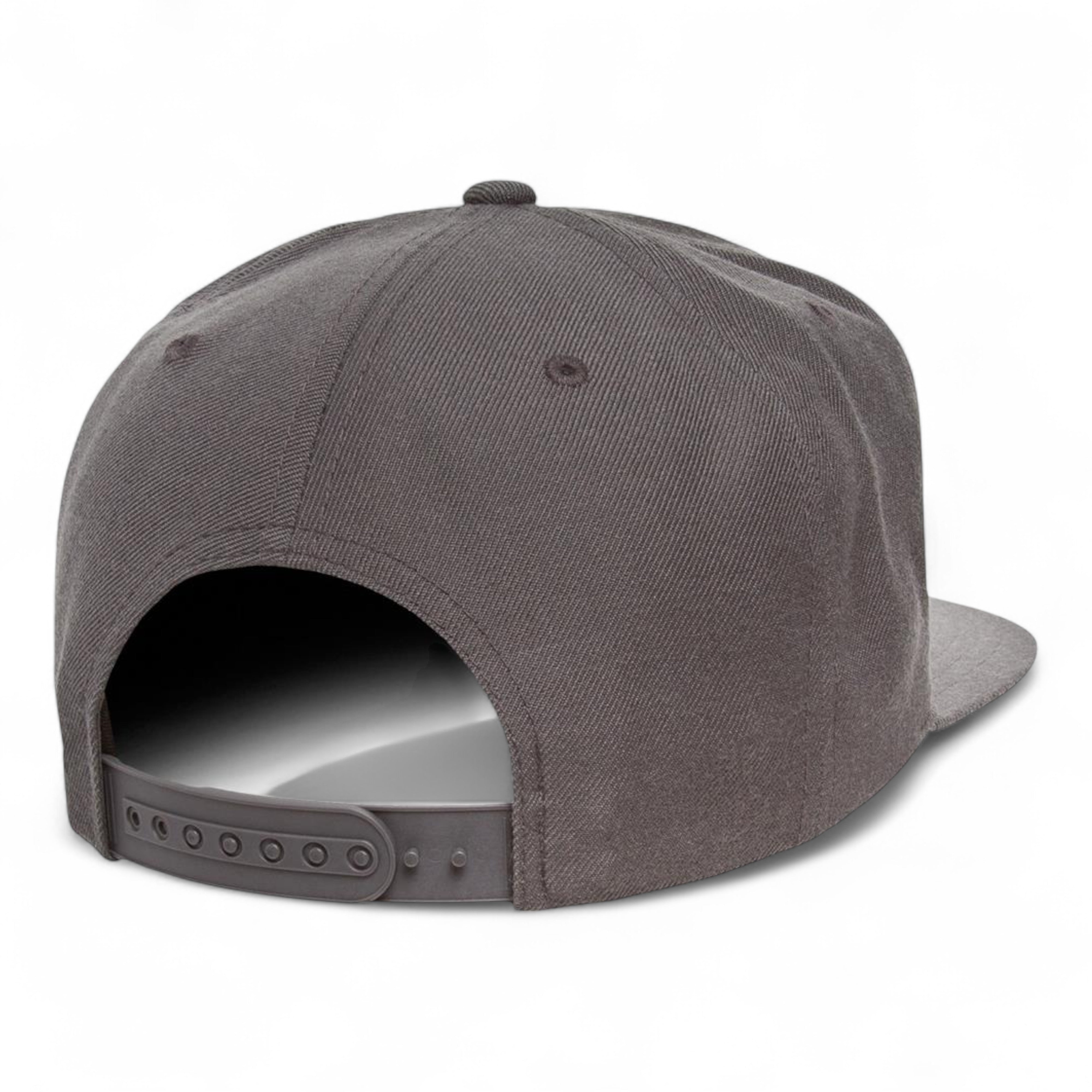 YP Classics/Yupoong 6089M Premium Flat Bill Snapback Cap - Dark Grey