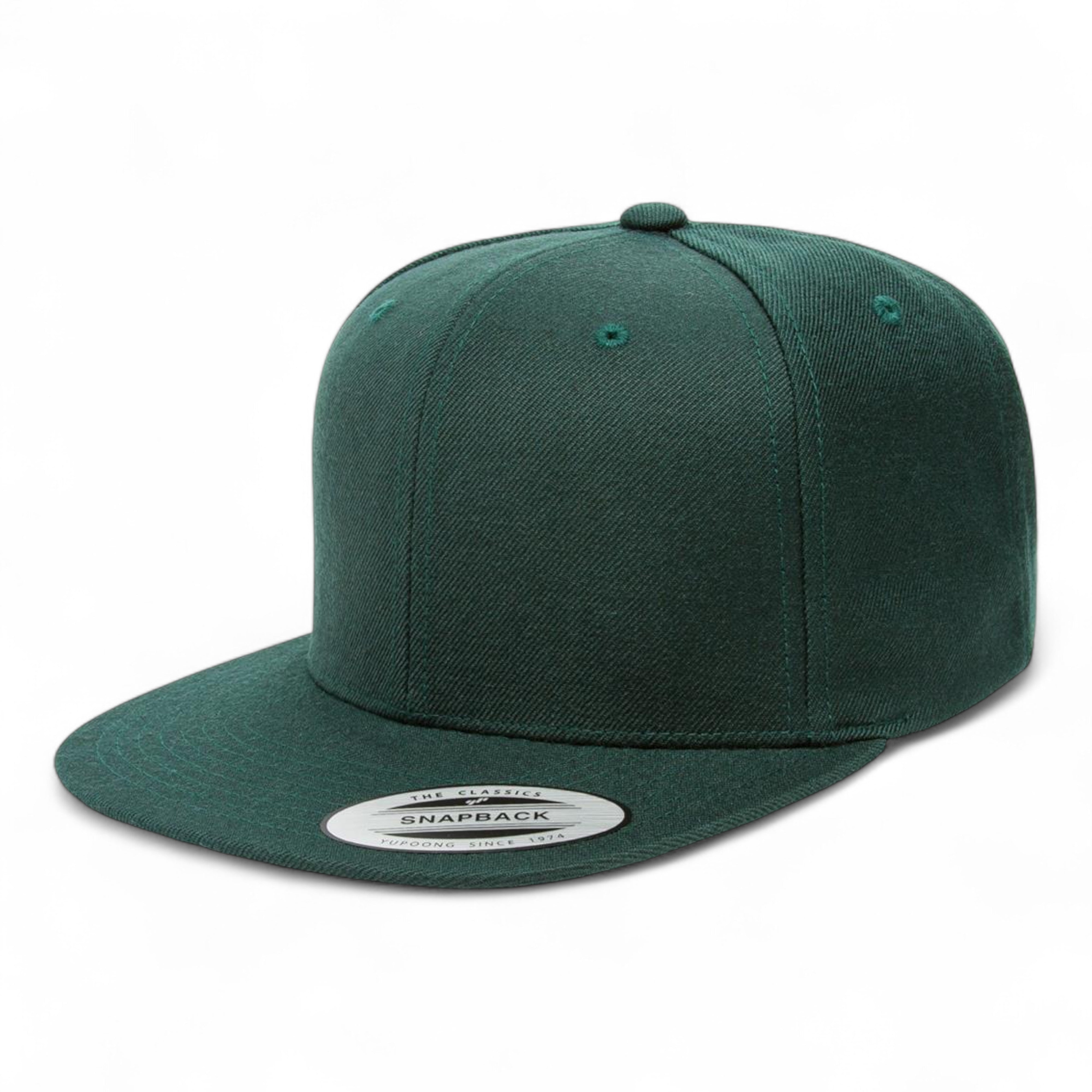 YP Classics/Yupoong 6089M Premium Flat Bill Snapback Cap - Spruce