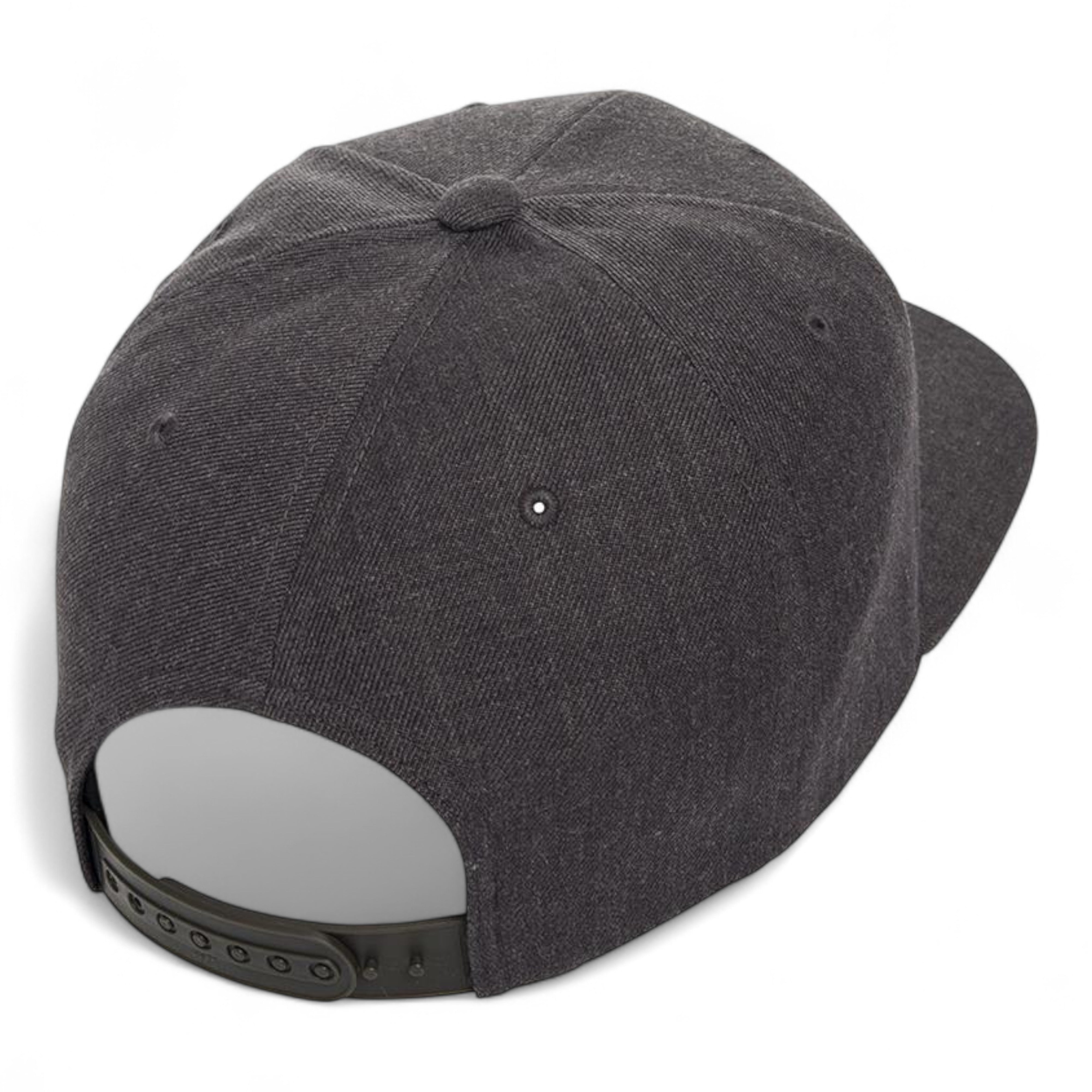 YP Classics/Yupoong 6089M Premium Flat Bill Snapback Cap - Dark Heather