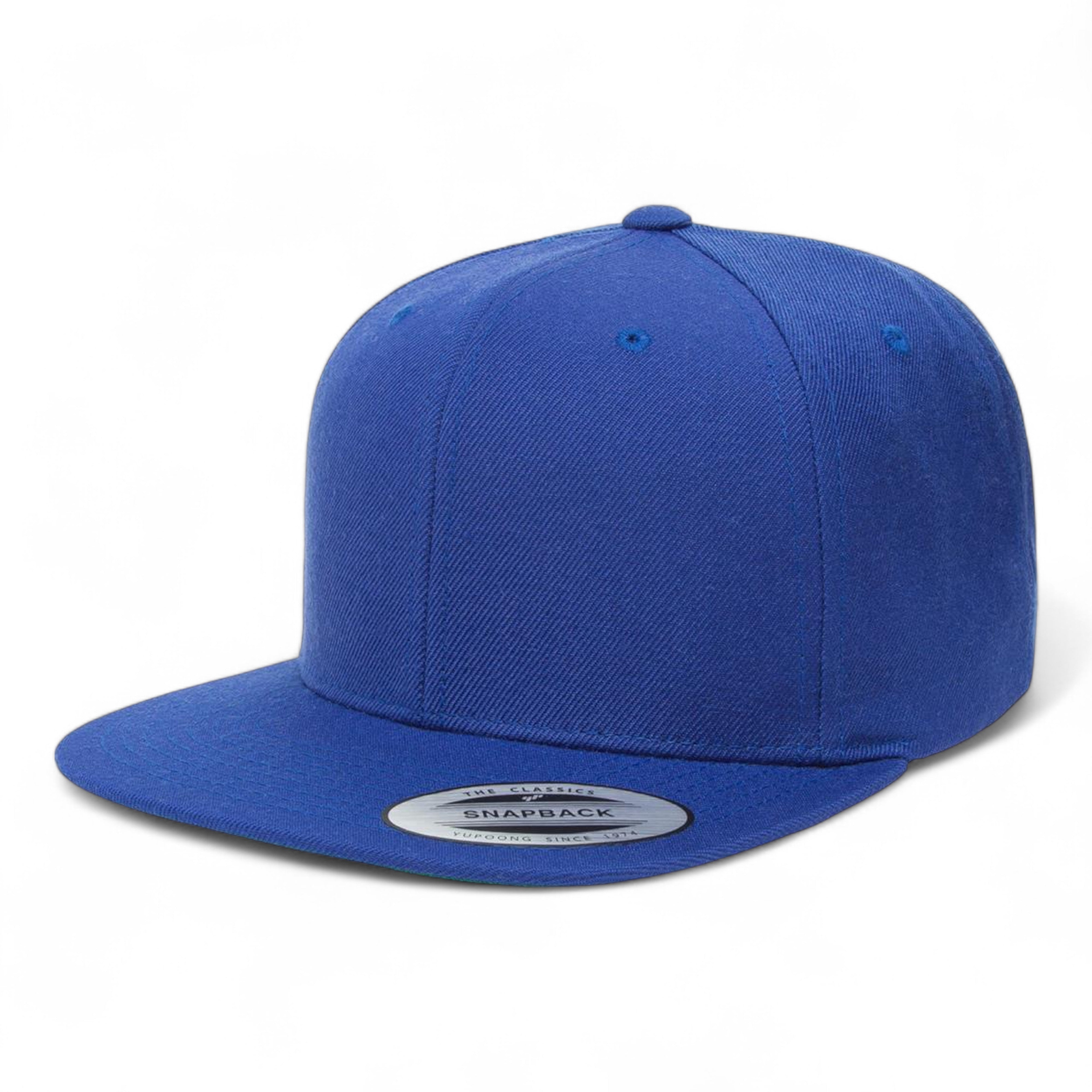 YP Classics/Yupoong 6089M Premium Flat Bill Snapback Cap - Royal Blue