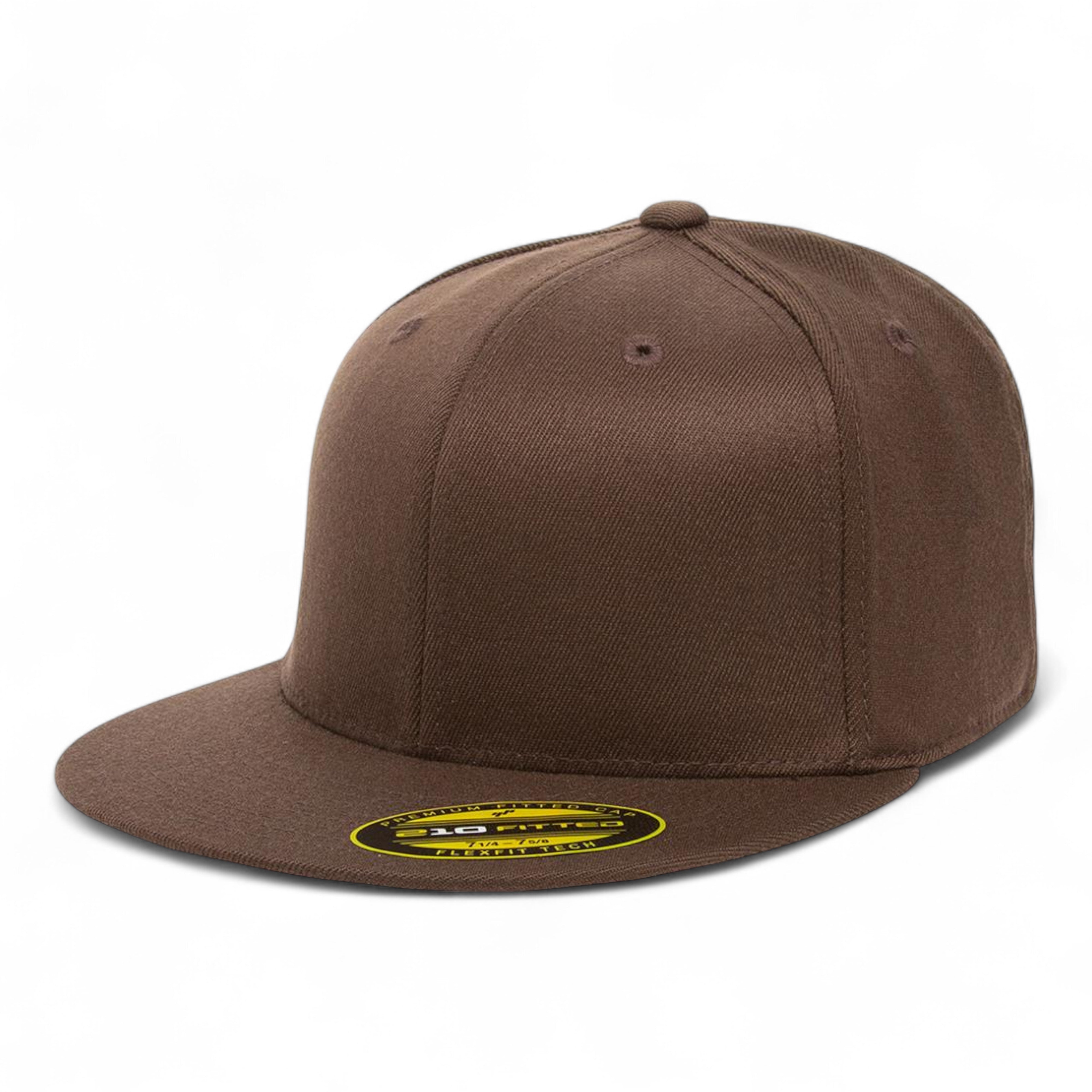 Flexfit 6210FF 210 Flat Bill Cap - S/M - Brown