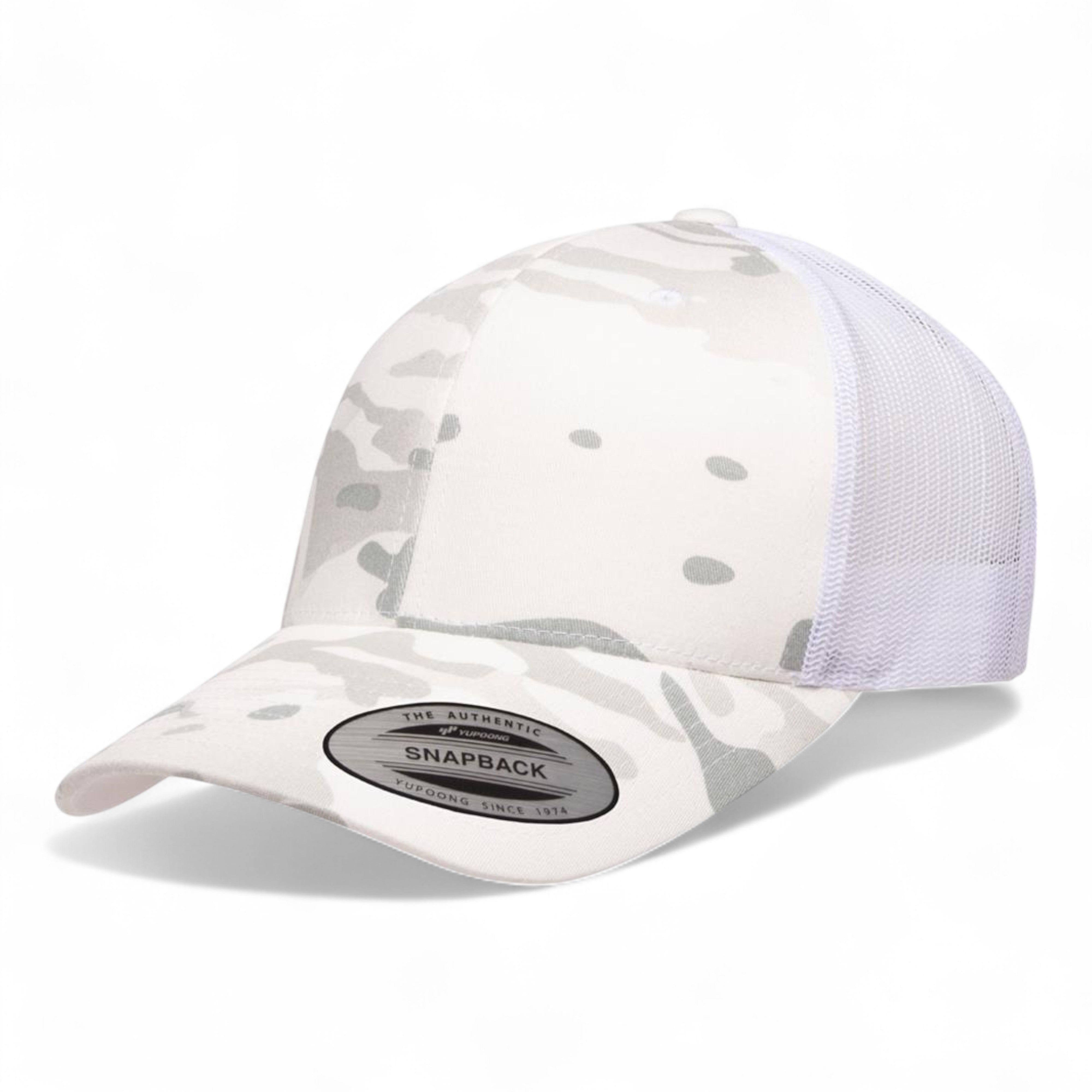 Flexfit 6511 Trucker Cap - Multicam Alpine/ White