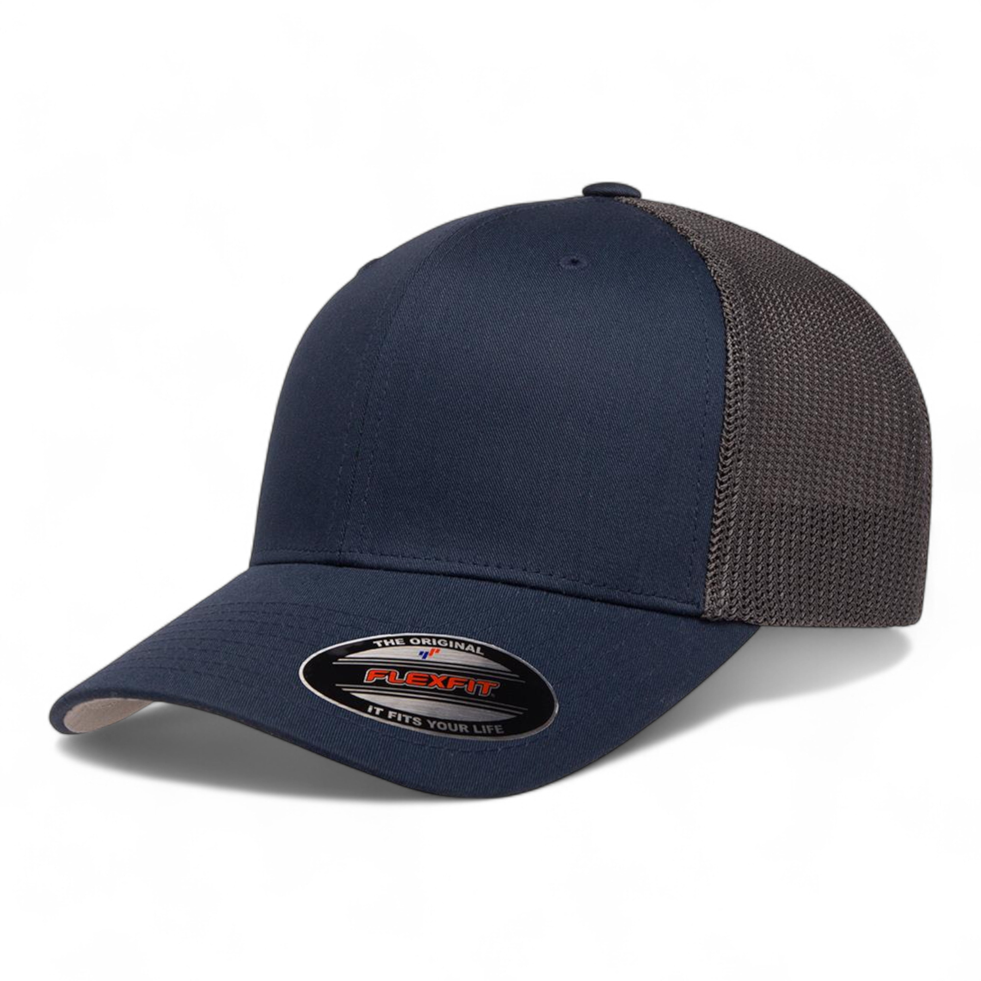 Flexfit 6511 Trucker Cap - Navy/ Graphite
