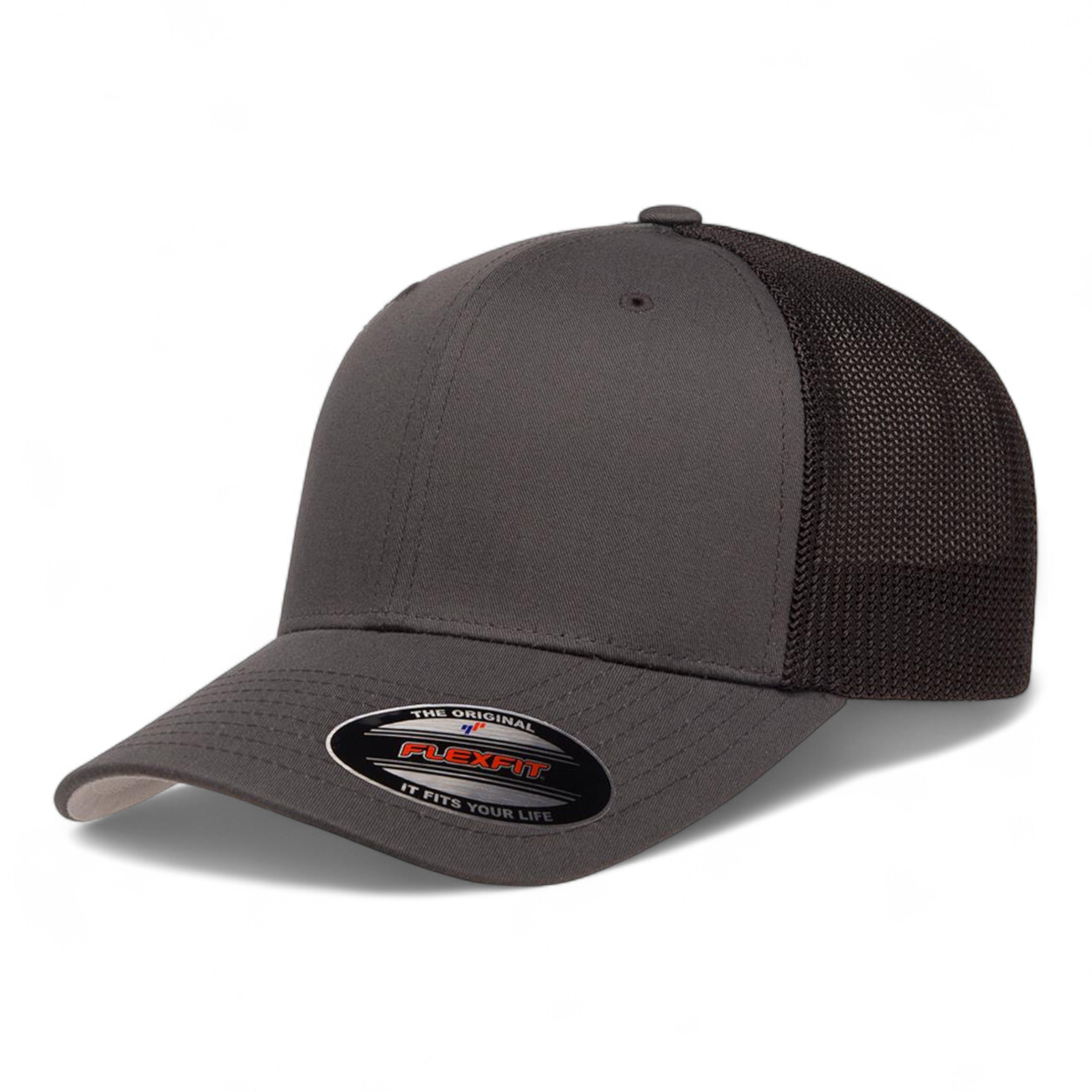 Flexfit 6511 Trucker Cap - Charcoal/ Black