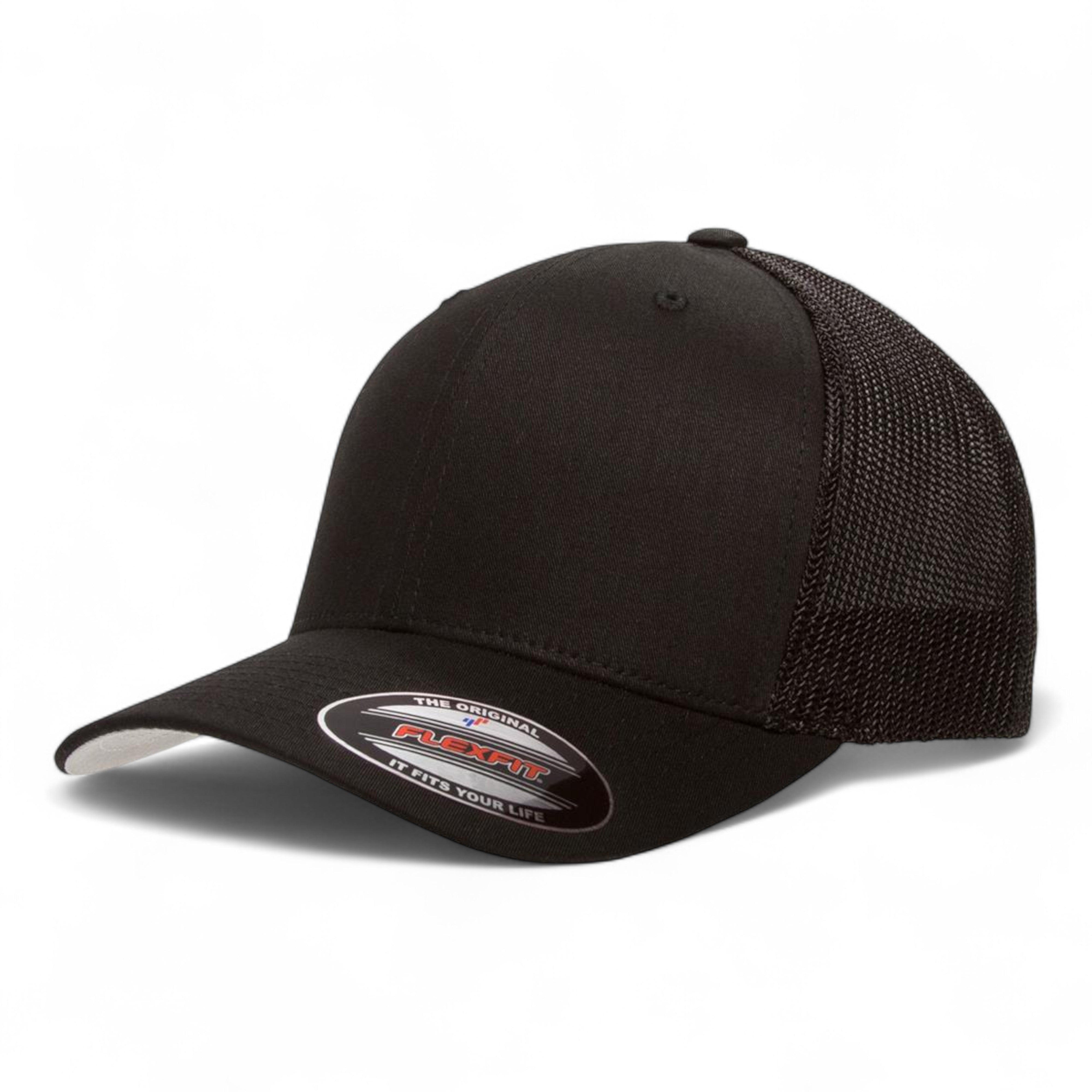 Flexfit 6511 Trucker Cap - Black