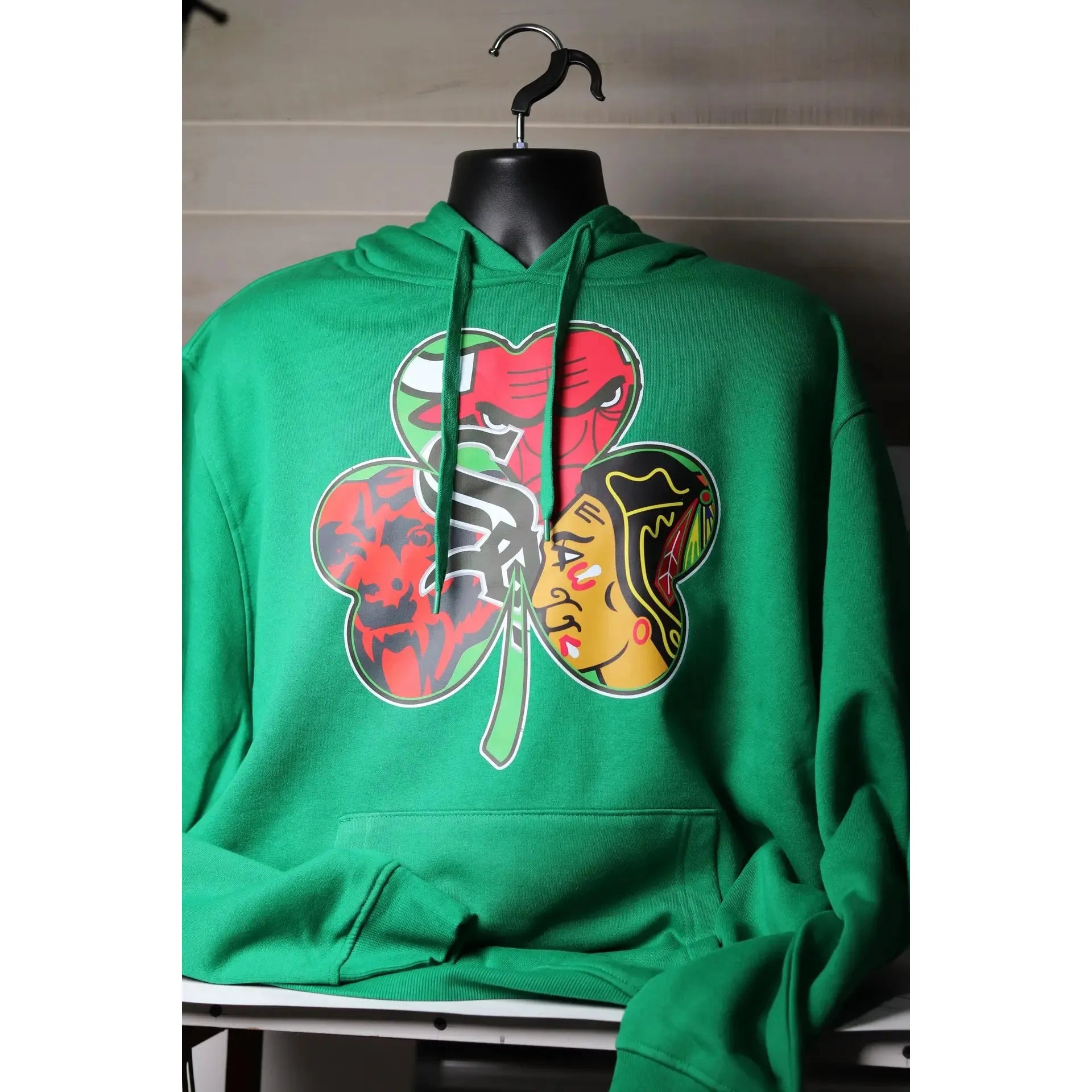 Chicago Sports Shamrock Hoodie - Sox