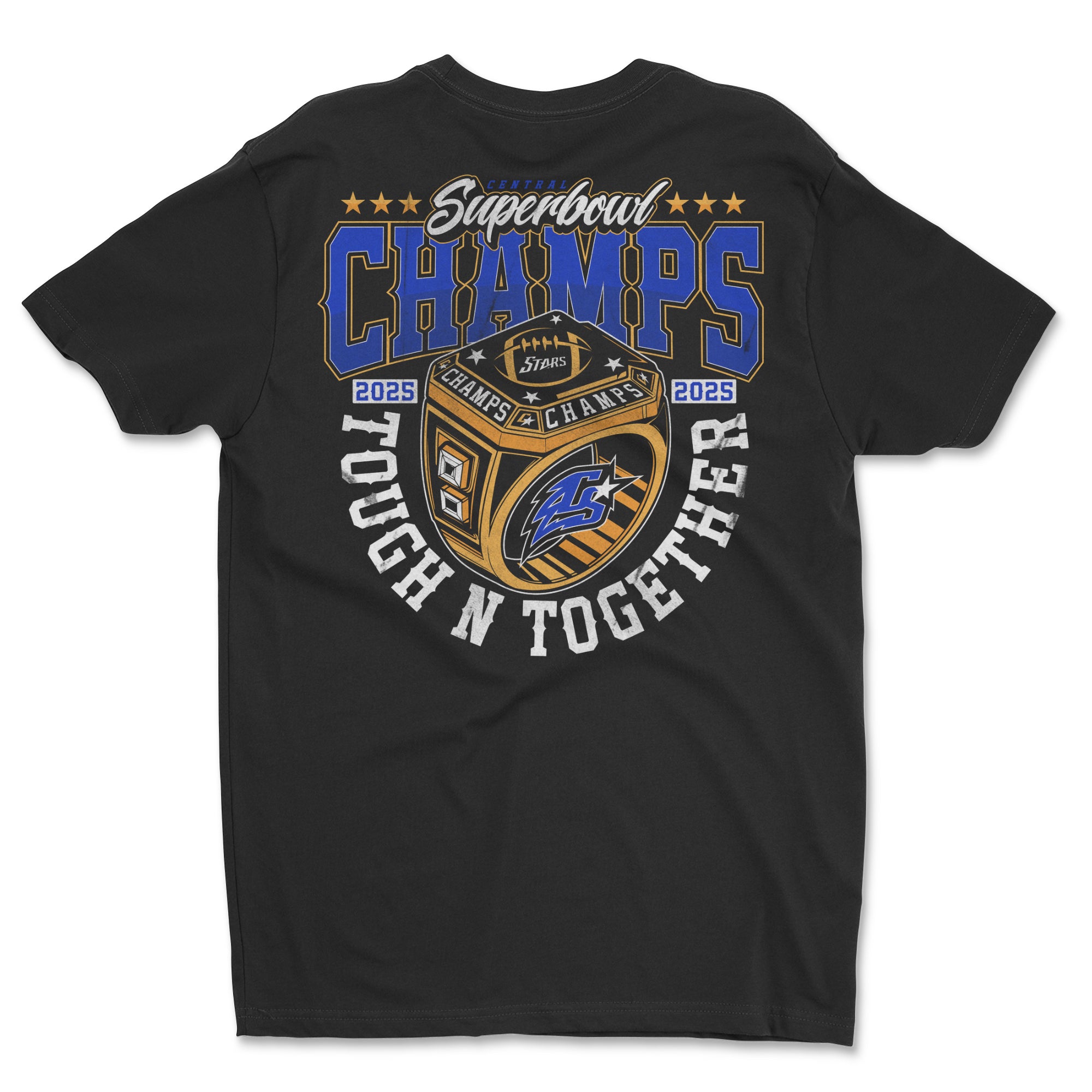 Youth - Central Stars 2025 Super Bowl Champs Tee – “Tough N Together” Edition