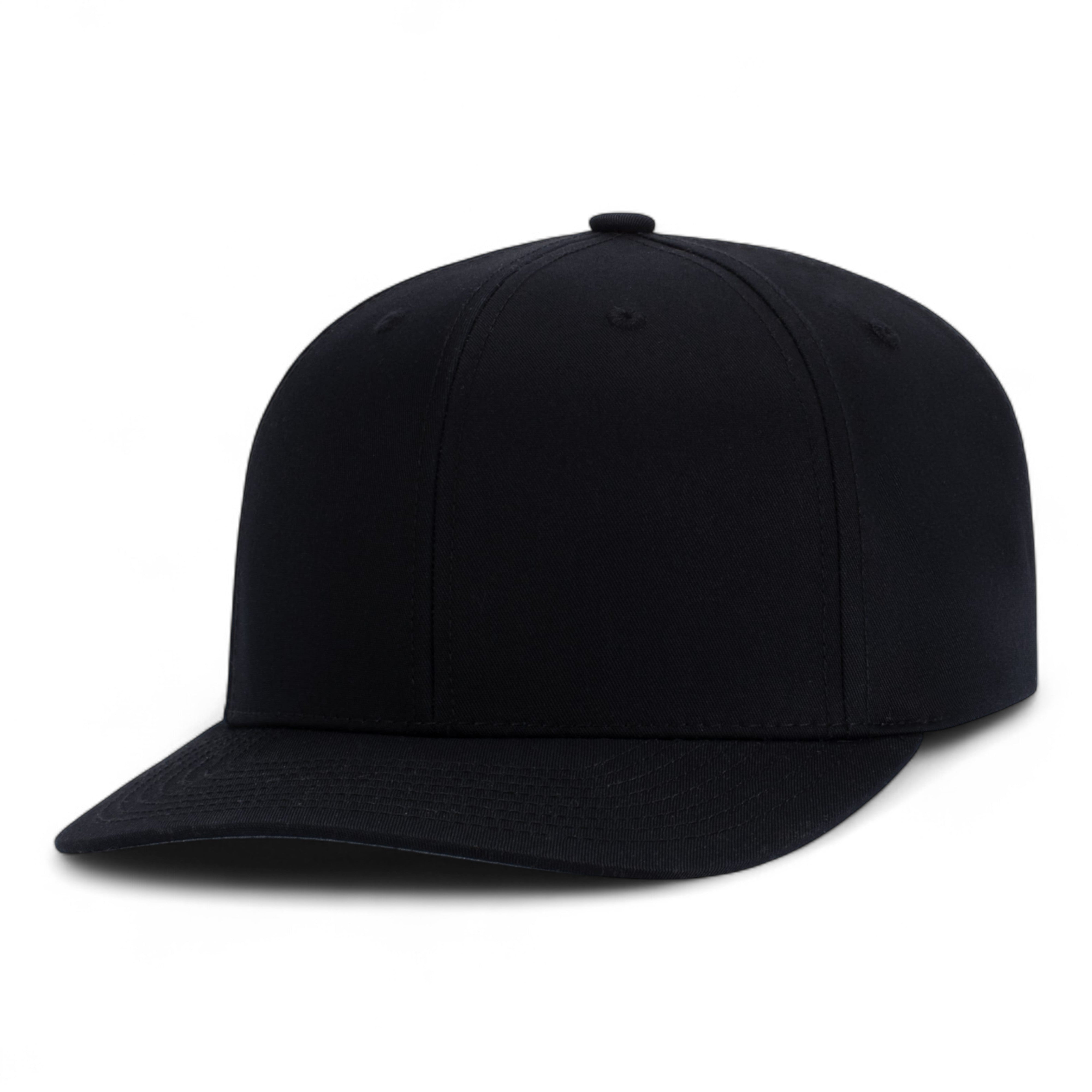 POLY/COTTON SNAPBACK CAP - YTH - BLACK