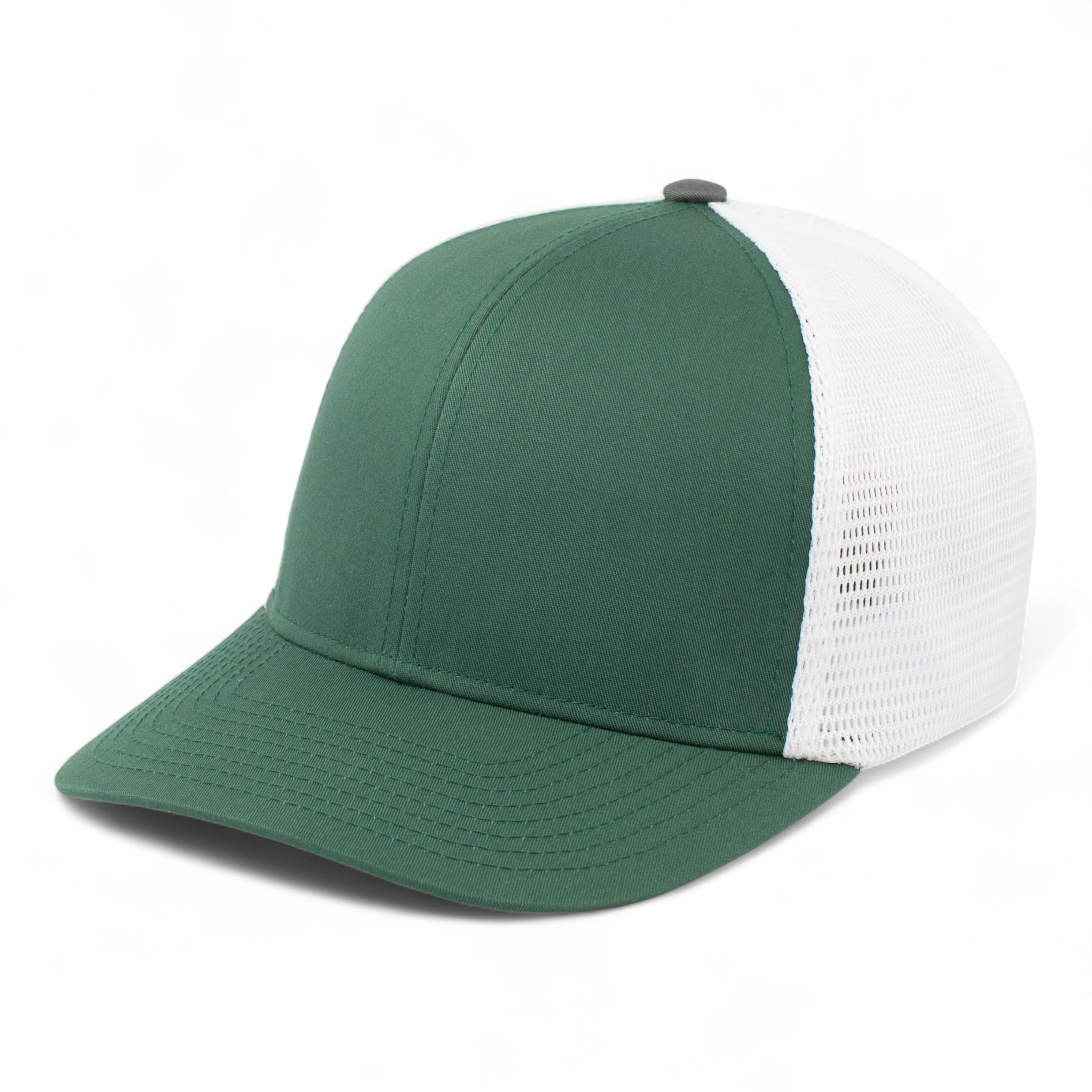 Fusion Trucker Cap - XS - DARK GREEN/WHITE/DARK GREEN