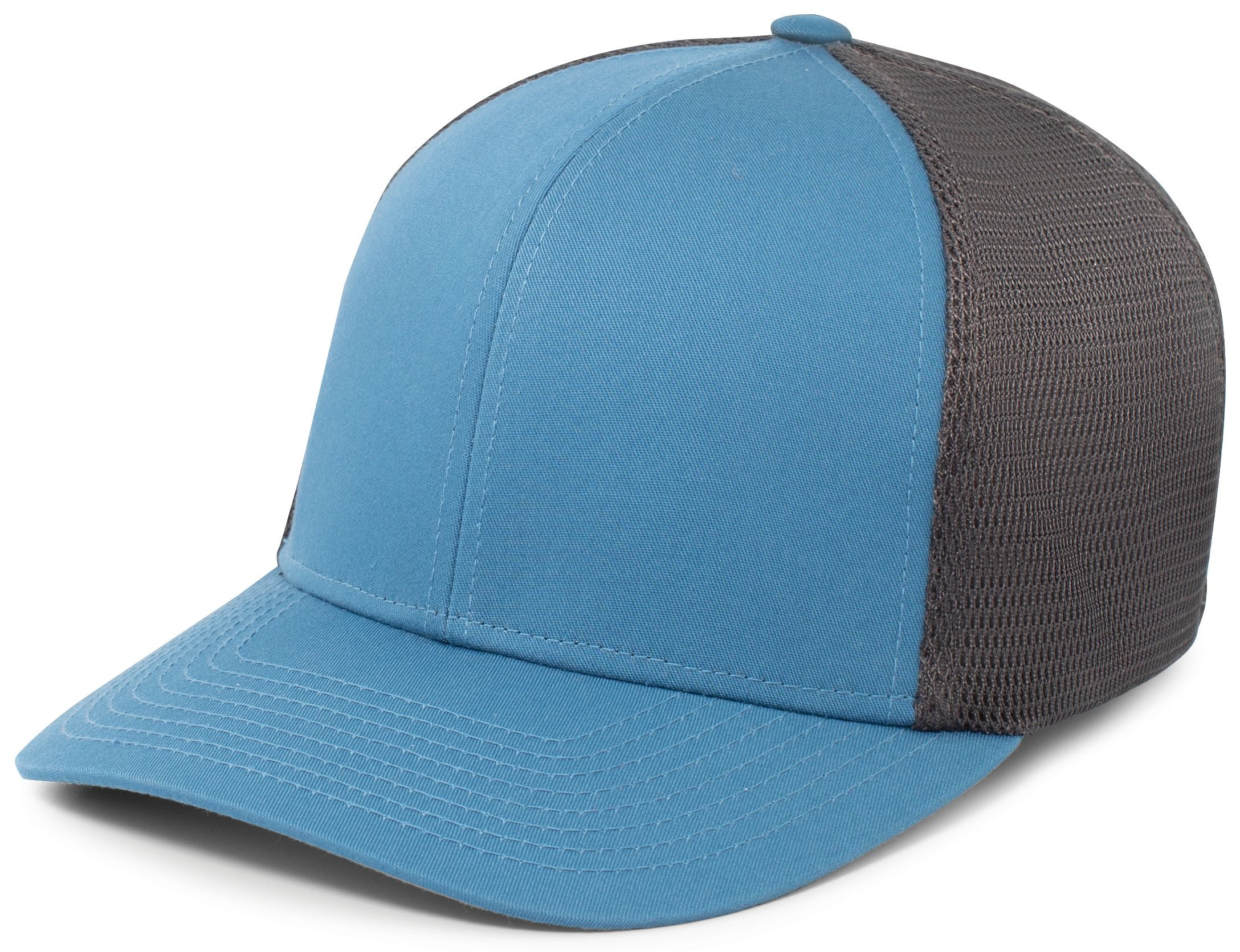 Fusion Trucker Cap - XS - OCEAN BLUE/LT CHARCOAL/OCEAN BLUE